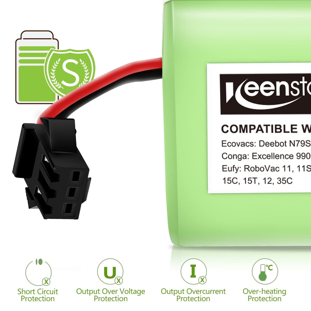 High Capacity 14.4V 2600mAh Replacement Battery for Eufy Robovac and Ecovacs Deebot | Compatible with Multiple Models - Review Image 5
