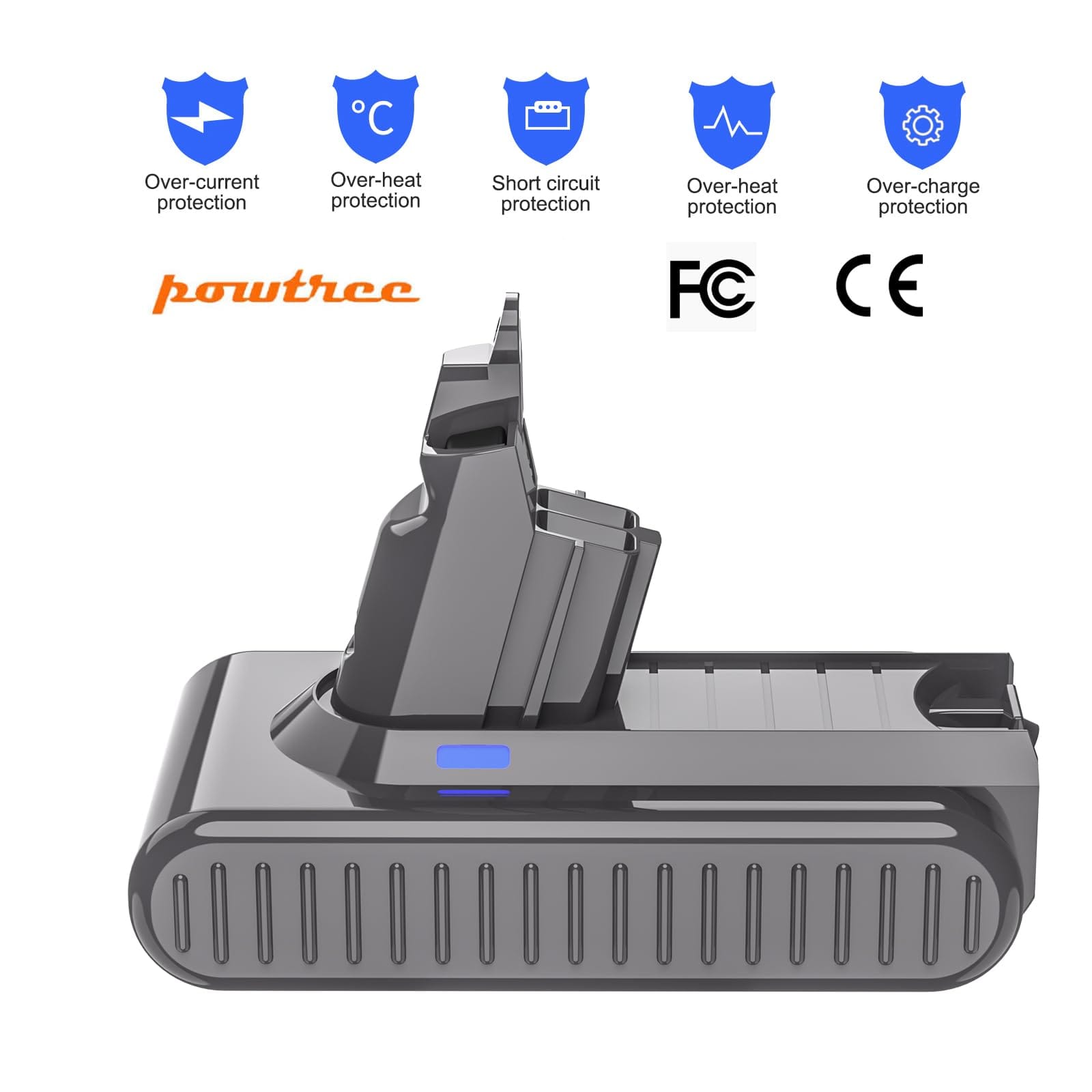 Upgraded 6000mAh V6 SV04 Vtc4 Replacement Battery for Dyson V6 Cordless Stick Vacuum - Review Image 4