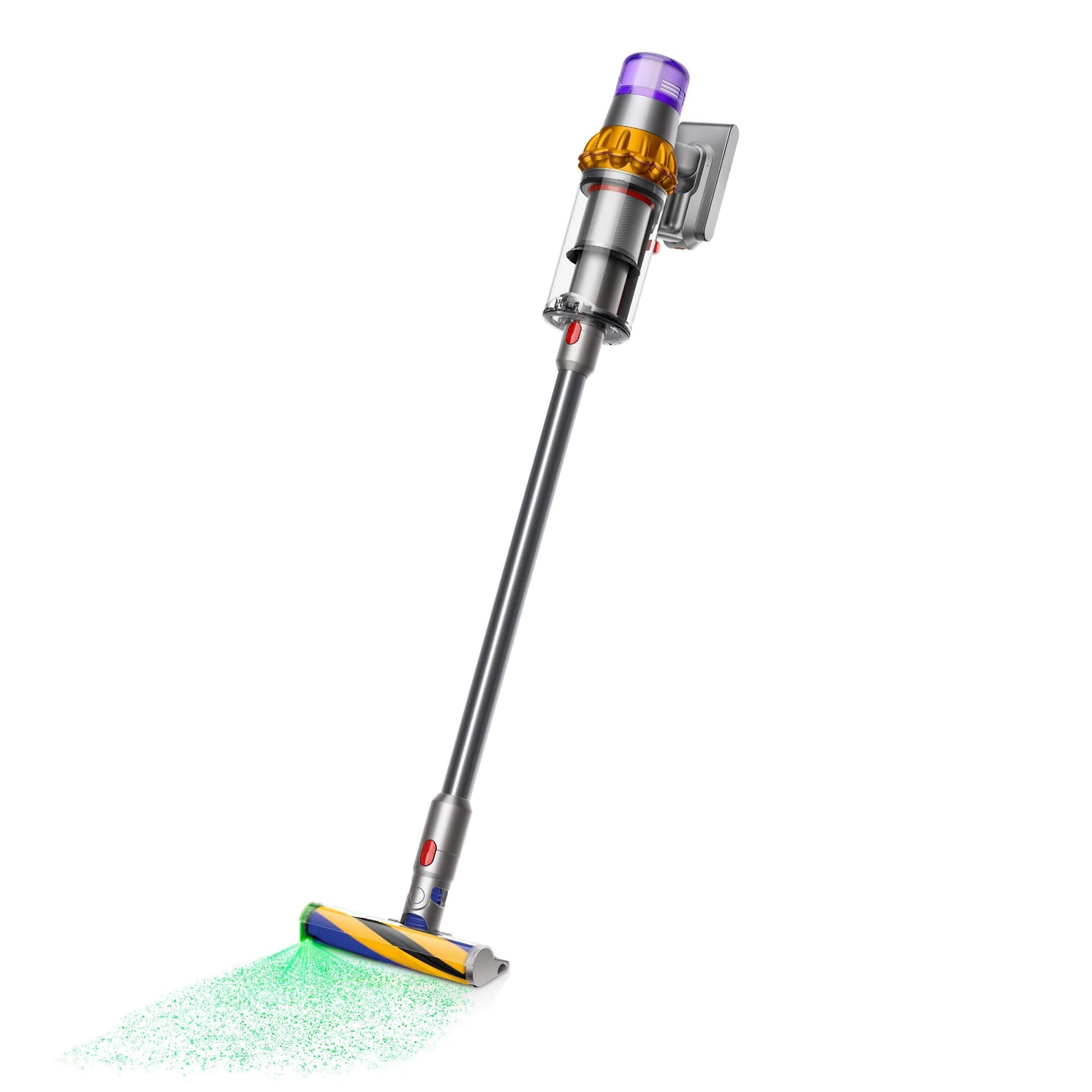 Dyson V15 Detect Cordless Vacuum Cleaner - Ultimate Whole-Home Cleaning Power in Yellow/Nickel