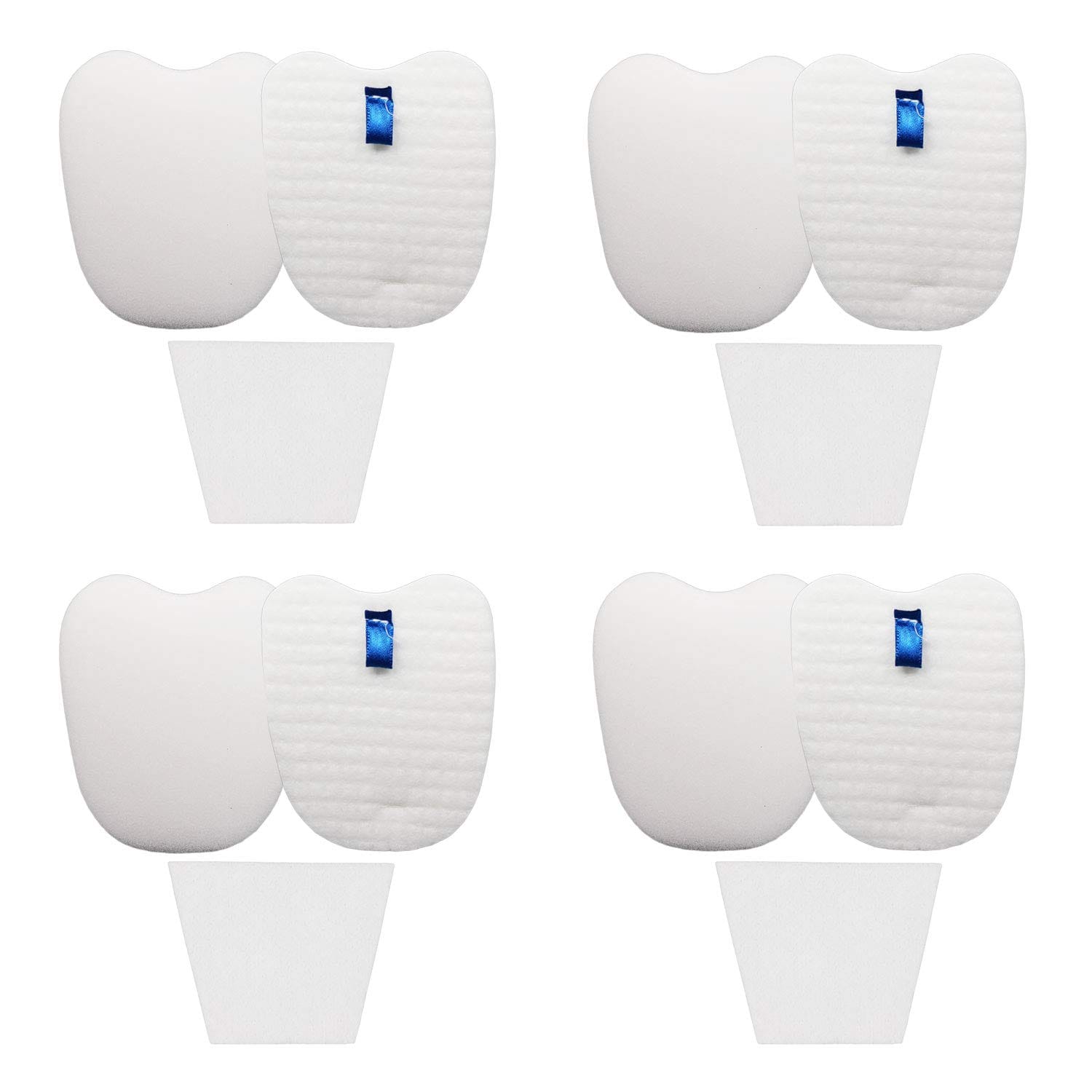Vacuum Replacement Filters for Shark Rocket Cordless Stick Vacuum HV320 Series, 4 Foam&Felt Filters + 4 Post-Filters, Part # XPMFK320&1084FTV320
