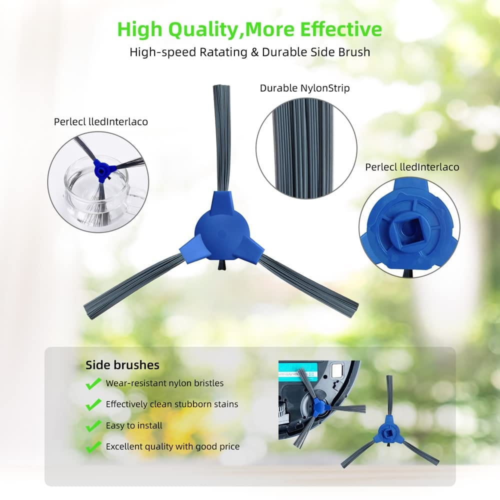 HEPA Filter Replacement Parts Kit Compatible With Anker Eufy Robotic Vacuum Cleaners | Roller Brush, Side Brushes, Unibody Filter - Review Image 3
