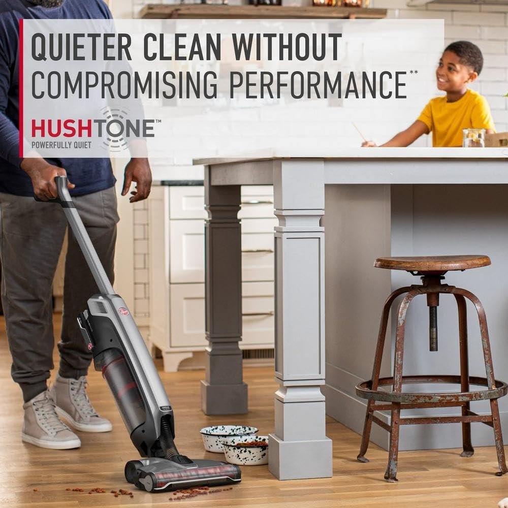 Hoover Onepwr Evolve Pet Elite Cordless Upright Vacuum Cleaner | Lightweight & Powerful Pet Hair Vacuum for Carpets & Hard Floors | Tangle Guard Brush Roll, Bh53801V, Black - Review Image 3