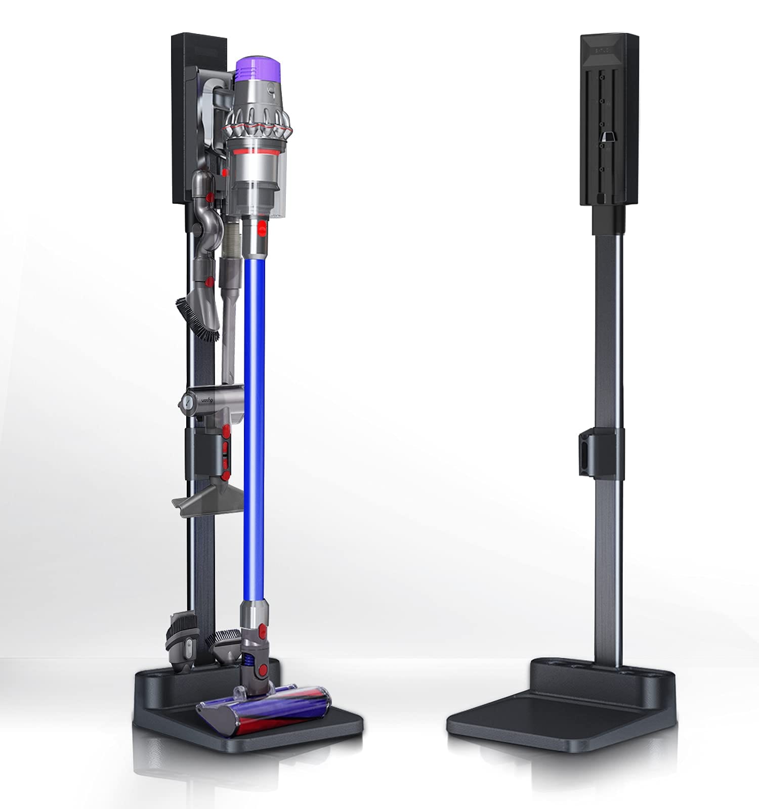 Aluminum Alloy Vacuum Stand for Dyson V6 V7 V8 V10 V11 V15 Cordless Vacuum Cleaners with 6-8 Accessories Storage Space