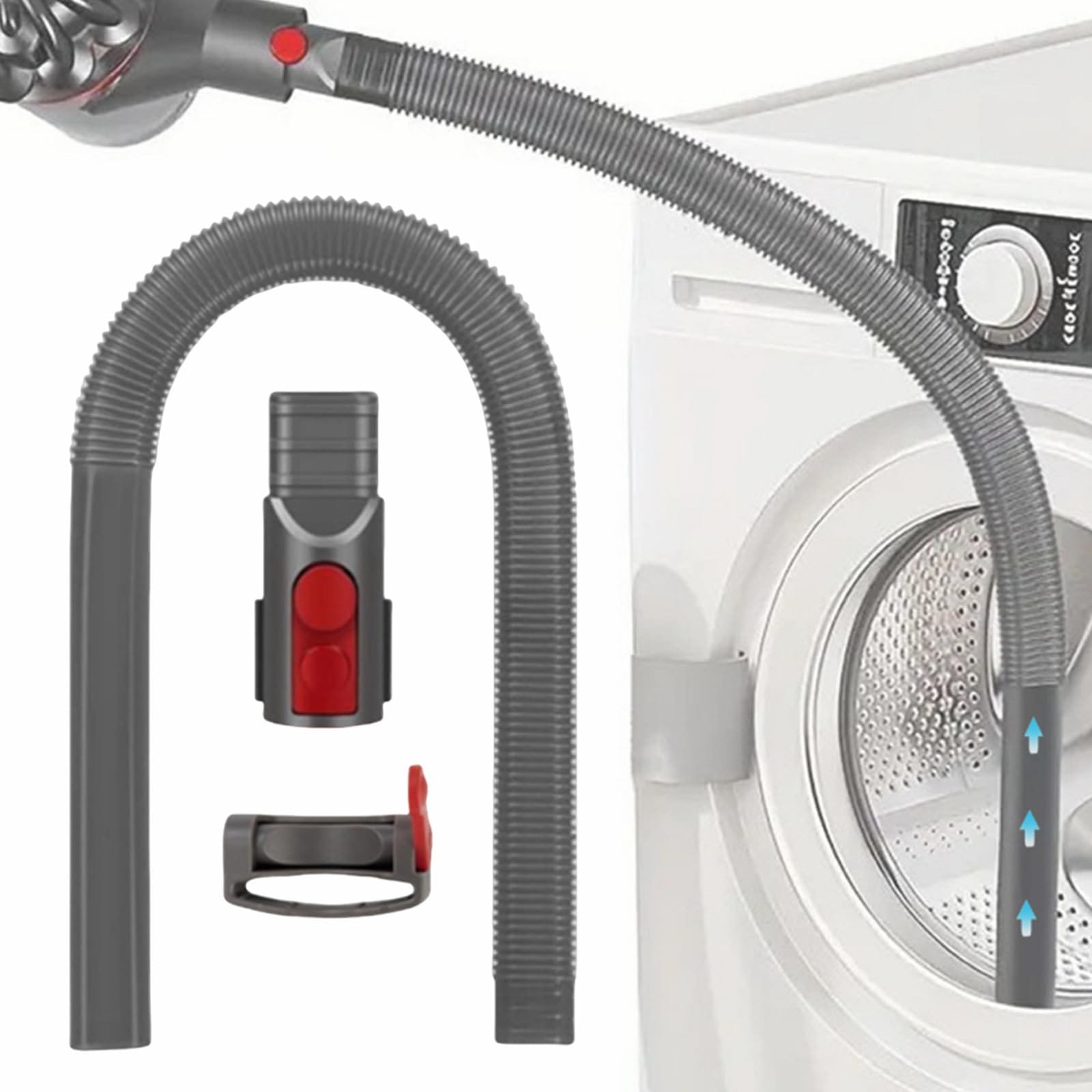 Jedeleos Flexible Dryer Vent Cleaner Kit for Dyson V7 V8 V10 V11 V15 Vacuums - Lint Remover Attachment for Corners & Gaps