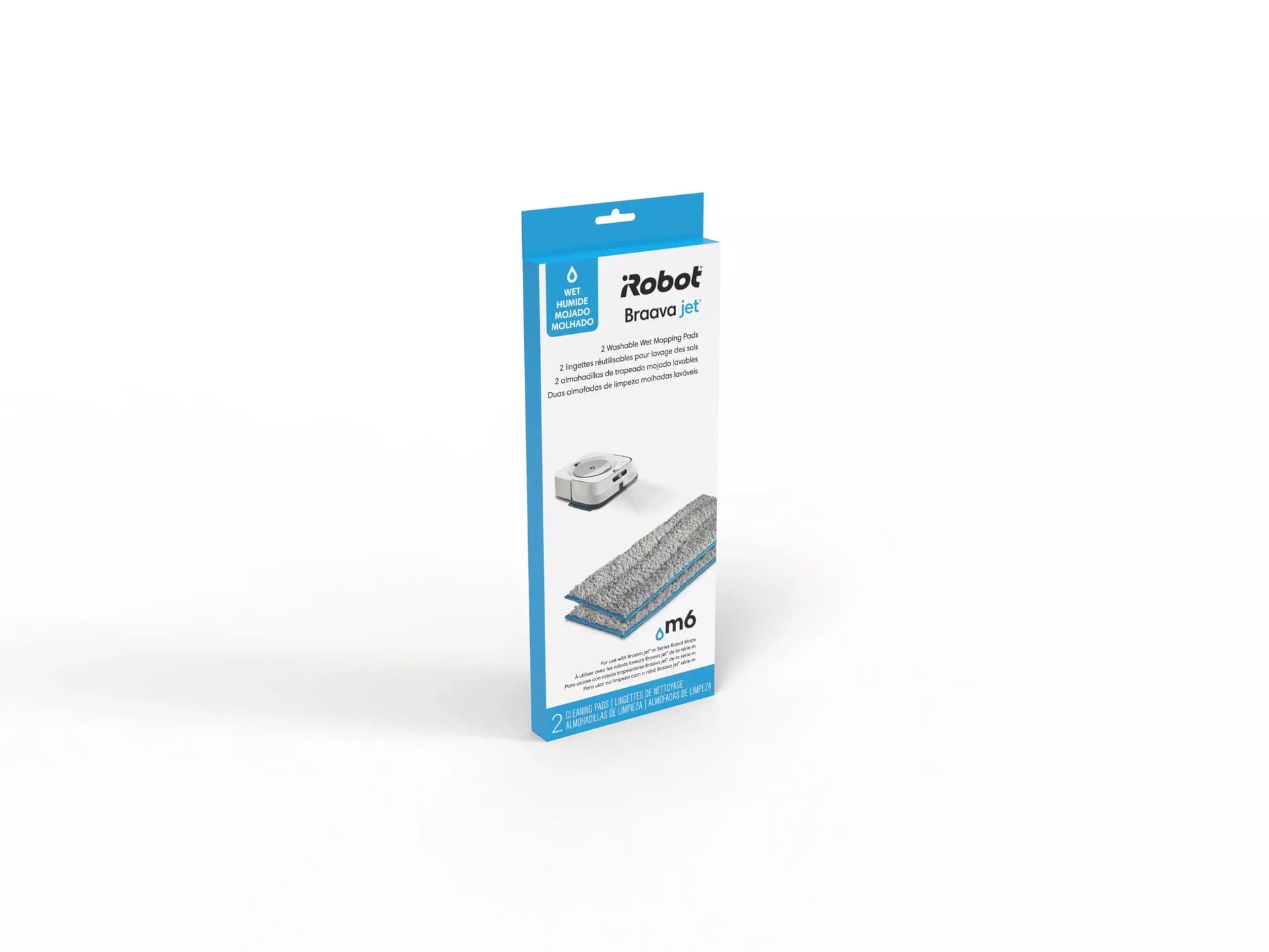 iRobot® Braava Jet® M Series Washable Wet Mopping Pads (2-Pack) - Authentic Replacement Parts