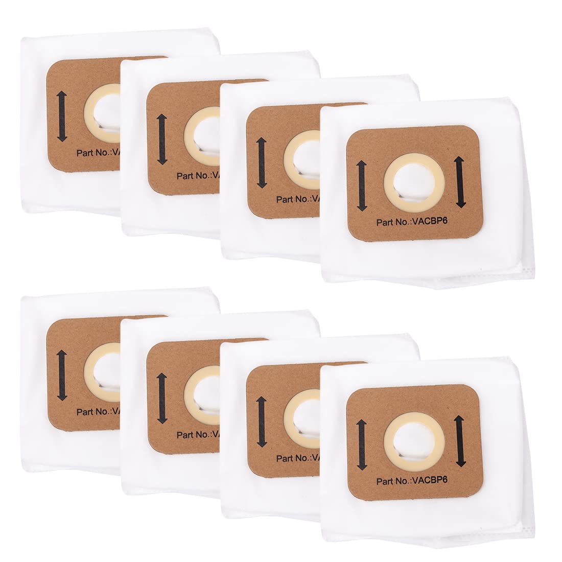 HEPA Filter 8 Pack Replacement Bags for Atrix Backpack Vac 8-Quart