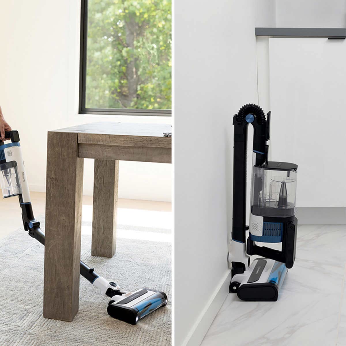 Renewed Shark Uz565H Pro Cordless Vacuum with Clean Sense IQ & Multiflex Technology, Powerfins Plus Brushroll, Duster Crevice Tool & Anti-Allergen Dusting Brush - White/Blue - Review Image 2