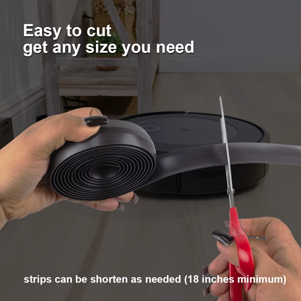 Magnetic Boundary Markers Strip (2 Pack, 16ft) for Shark Robotic Vacuum Cleaner - Compatible with Neato, Shark Ion, and RoboVac Models - Review Image 4