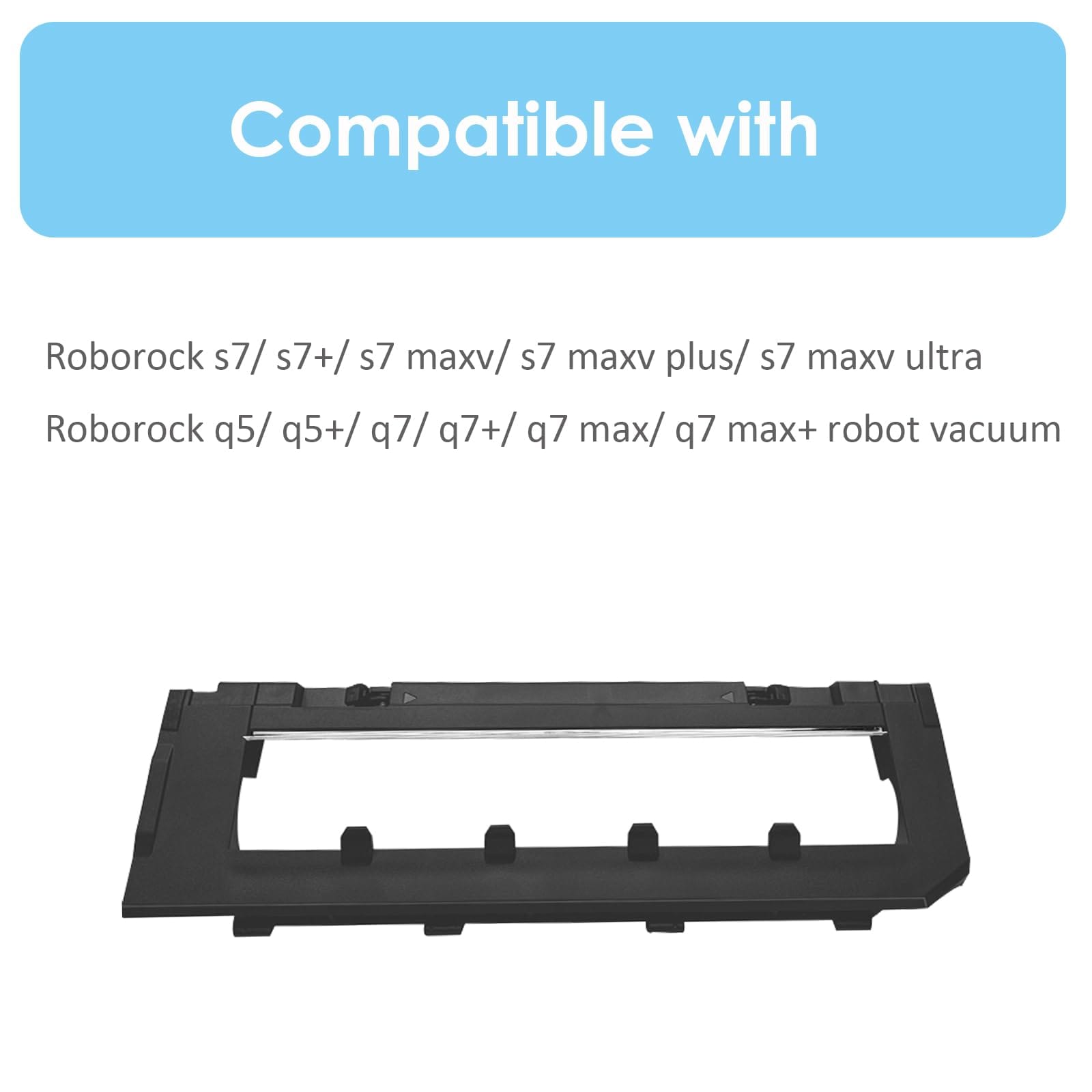 Premium Main Brush Cover Compatible with Roborock S7, S7+, S7 Maxv, S7 Maxv Plus, S7 Maxv Ultra, Q5, Q5+, Q7, Q7+, Q7 Max, Q7 Max+ Pet Hair Vacuum Replacement Guard - Review Image 2