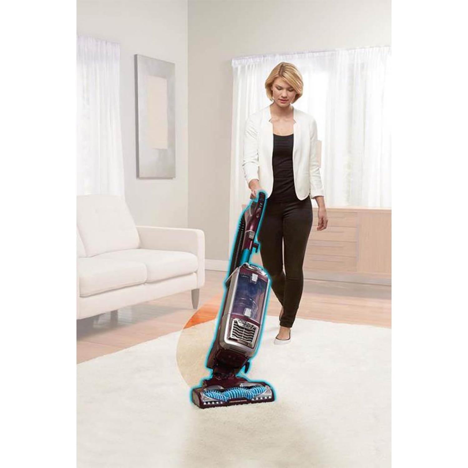 Shark NV752 Rotator Powered Lift-Away TruePet Upright Vacuum with HEPA Filter, LED Headlights, Large Dust Cup - Perfect for Pet Hair Removal - Review Image 4