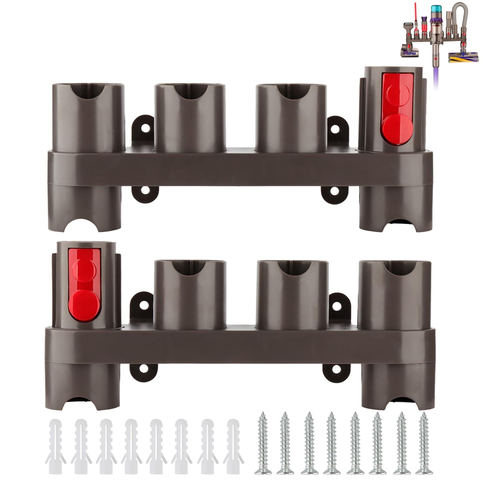 Upgraded Docking Station Accessory Holder for Dyson Gen5 G5 V15 V12 V7 V11 V8 V10 Vacuum Cleaner (2 Pack, 10 Storage Adapters)