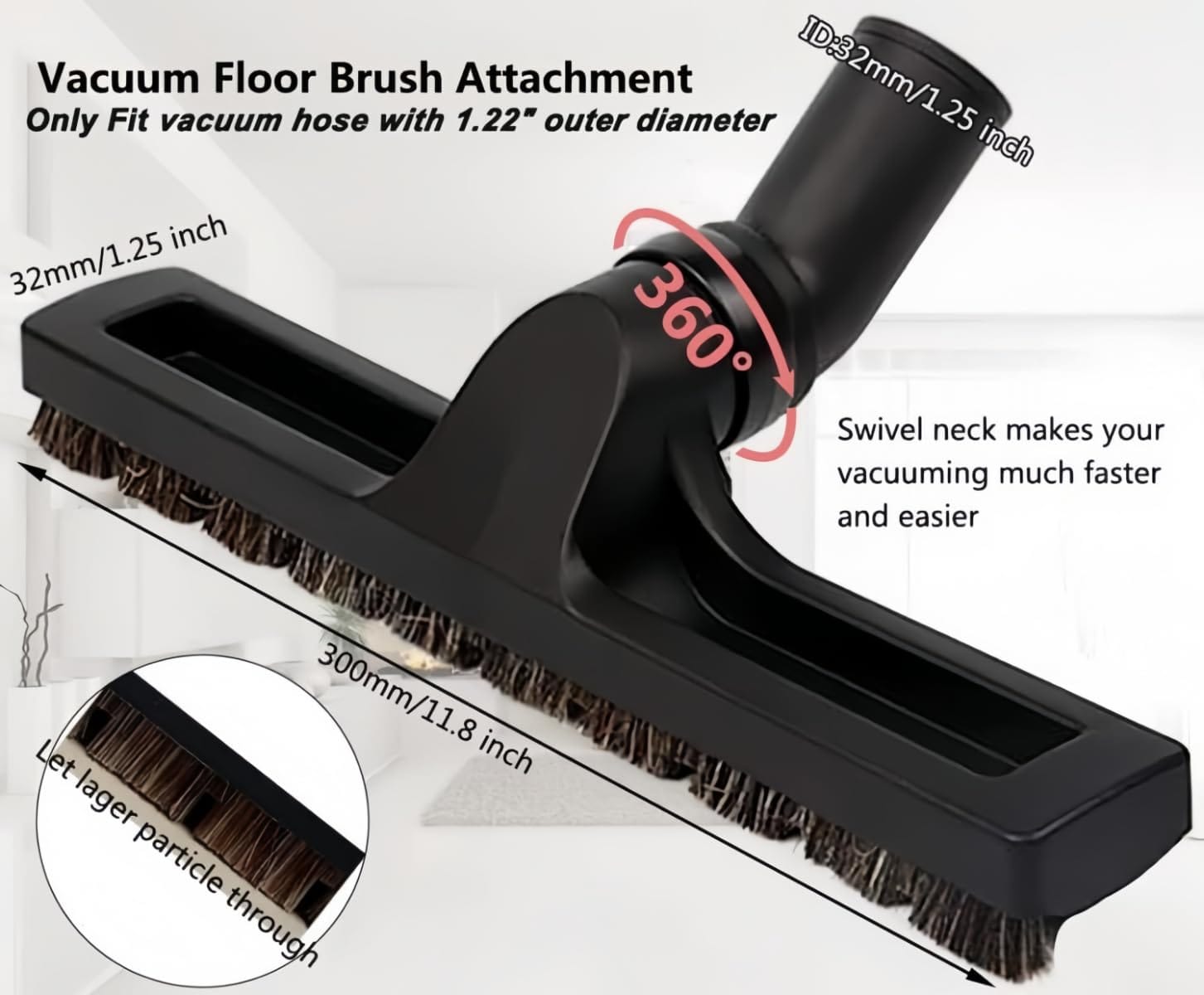 15-Piece Universal Vacuum Attachments Kit with Hose Adapters and Brushes for Shop Vac Accessories - Review Image 2