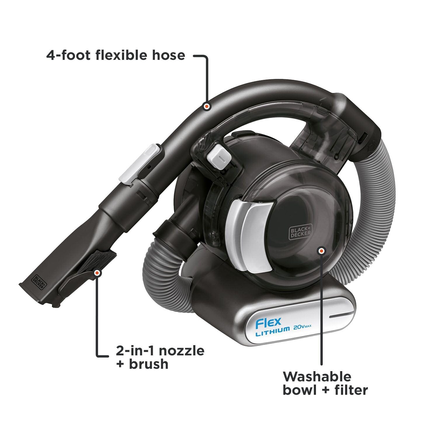 Black+Decker Dustbuster Flex Cordless Handheld Vacuum for Home, Pet, and Car Cleaning - Review Image 2