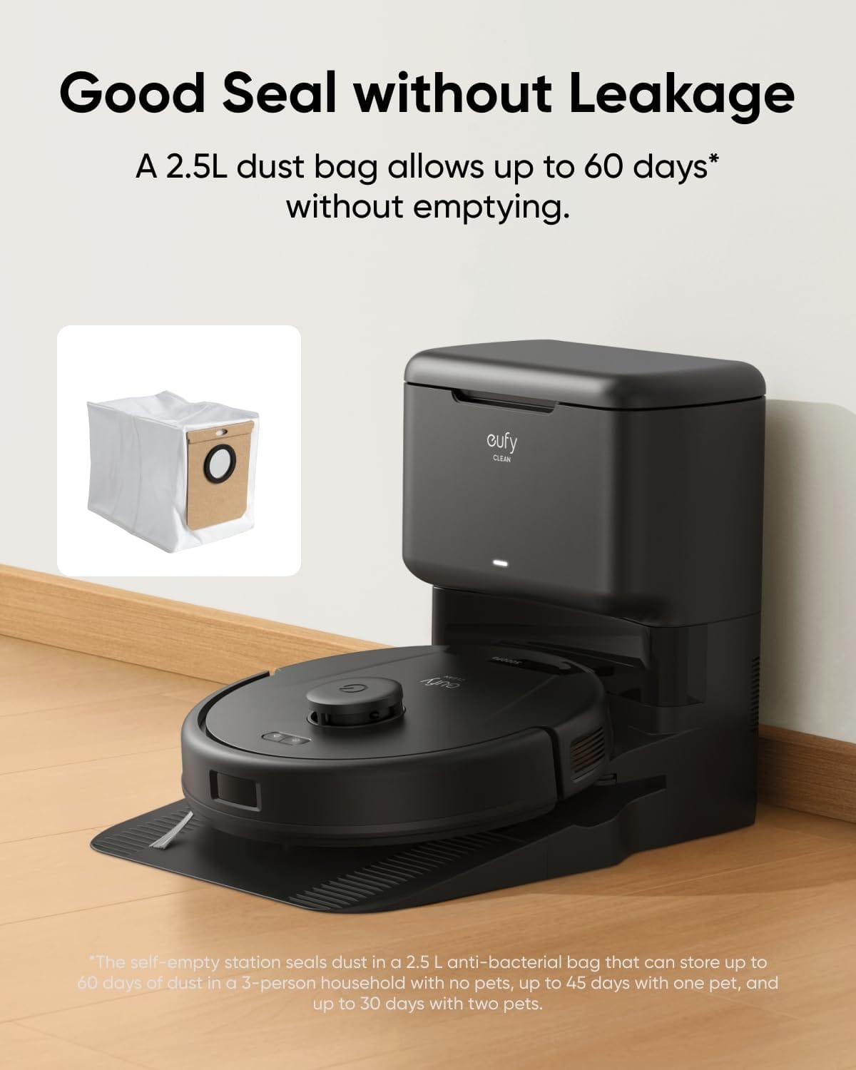 Eufy L60/L50 Series Replacement Dust Bags with Self-Empty Station (Pack of 6) for Pet Hair Vacuum - Review Image 3