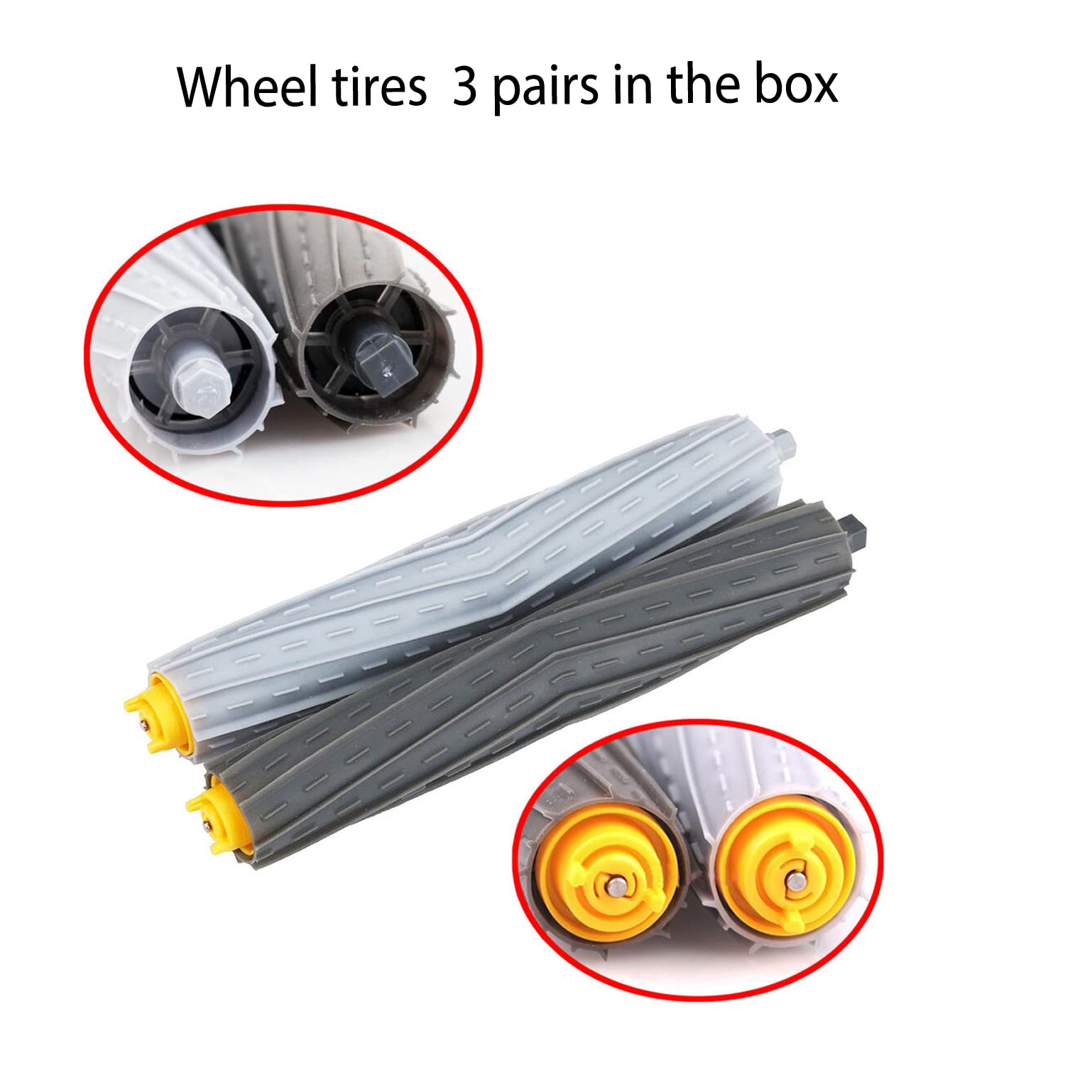 Joybros Replacement Parts for iRobot Roomba 800 900 Series - Caster Wheel, Hepa Filter, Main Roller Brush & More - Review Image 3