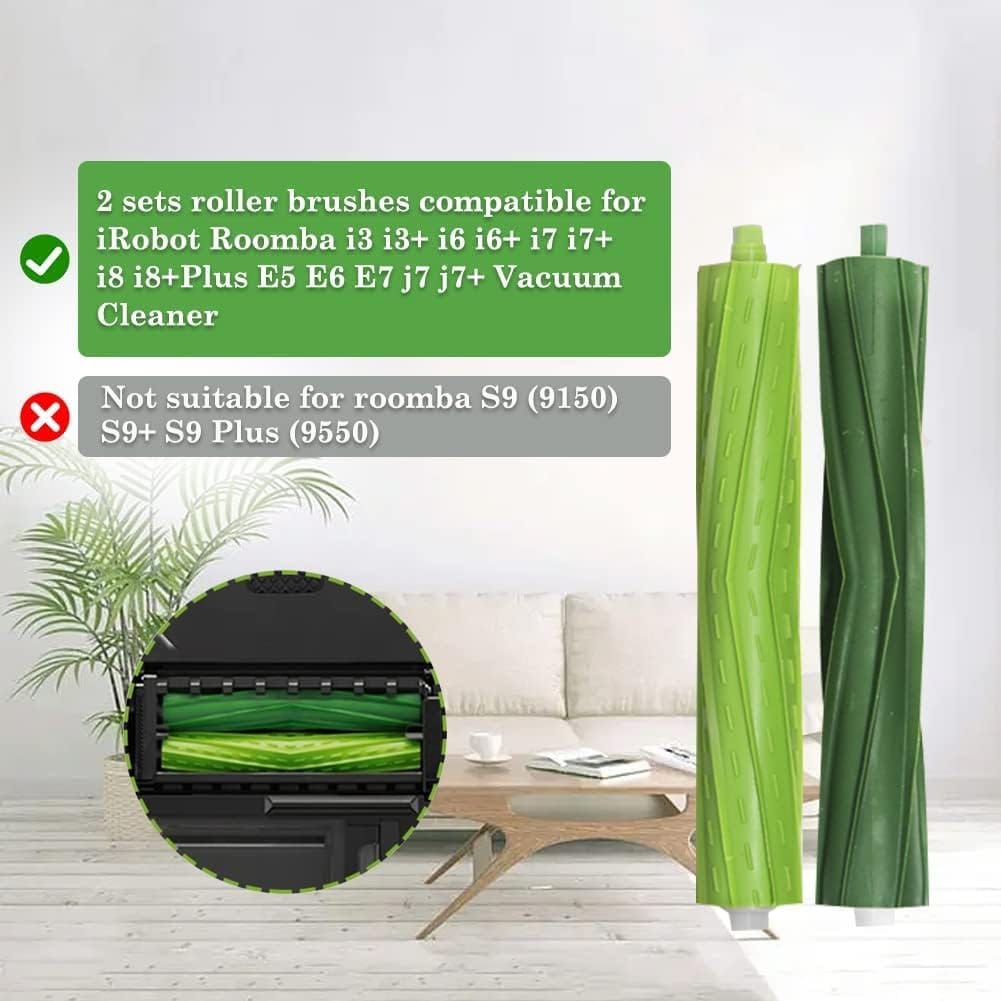 Replacement Dual Multi-Surface Rubber Brushes for iRobot Roomba E, I, and J Series Vacuum Cleaner Accessories - Review Image 2