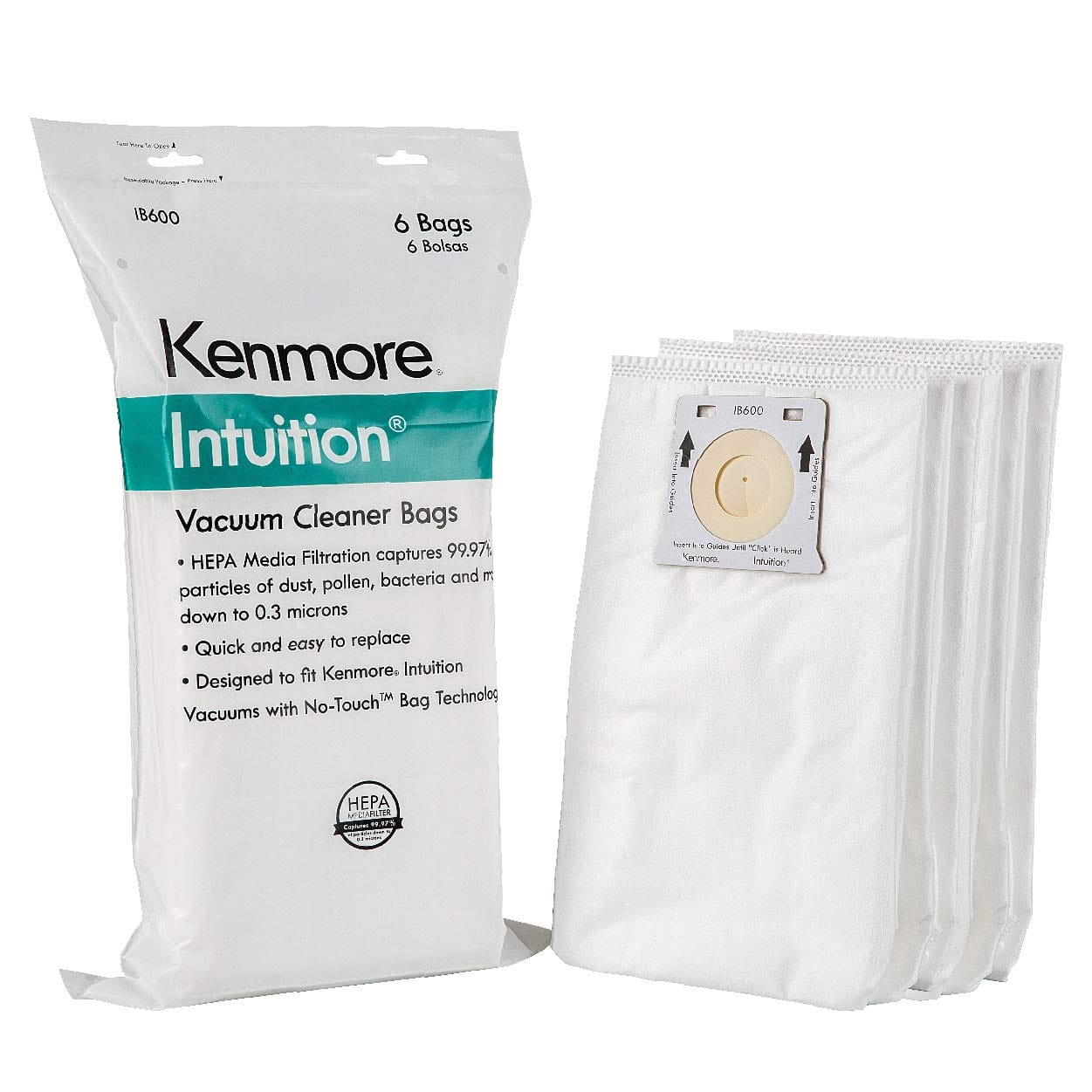 Kenmore Ib600 HEPA Replacement Intuition Upright Vacuum Cleaner Bags | Fits BU4022, BU4020, BU4018, BU4050, BU3040