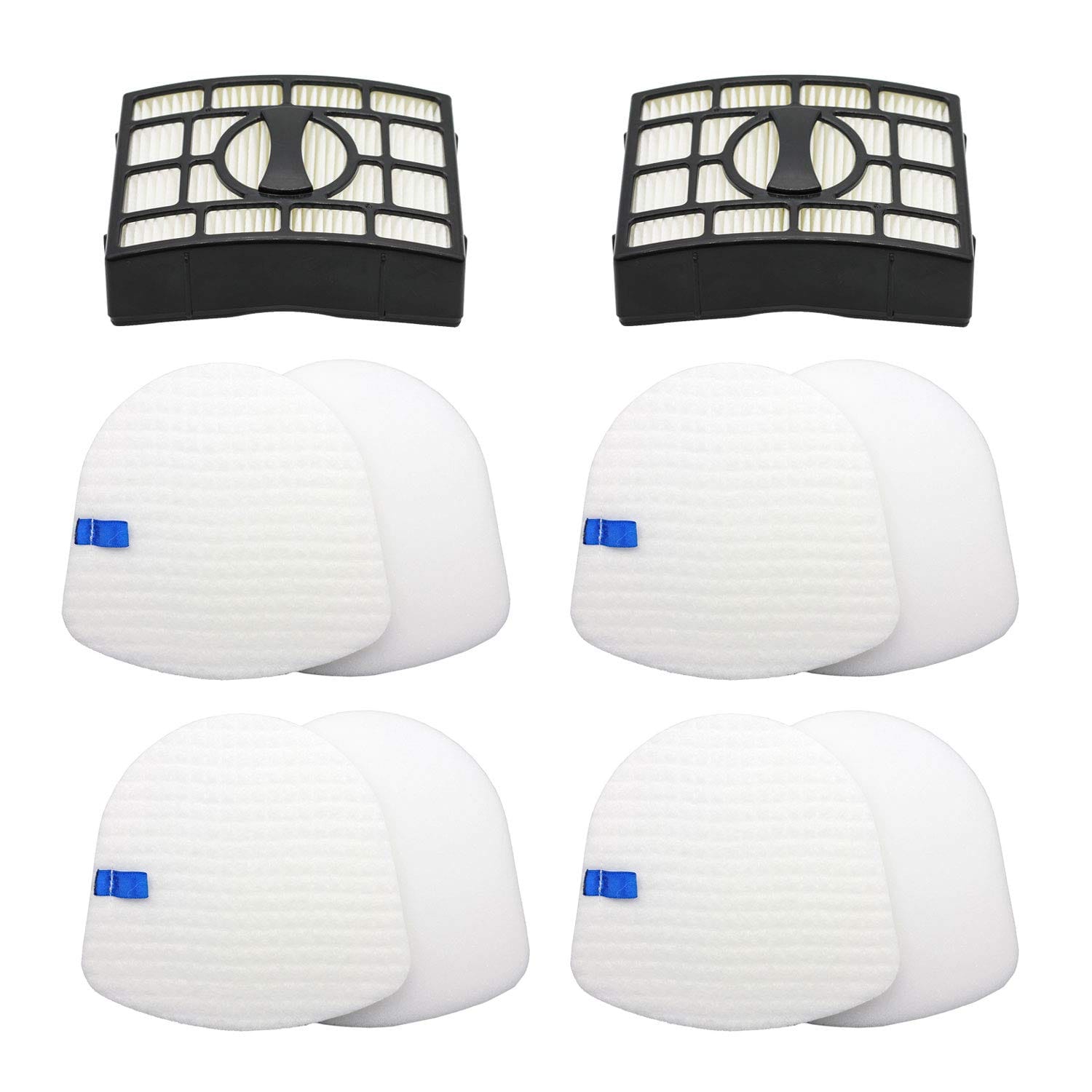 Colorfullife Replacement Filters for Shark Navigator Zero-M Lift-Away Speed Upright Vacuum UV650, Zu560, Zu560C, Zu561, Zu562 | 2 Post-Motor Filter and 4 Foam & Felt Filters