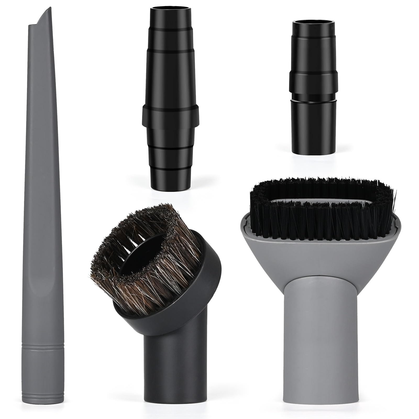 Sealegend 5-Piece Vacuum Cleaner Attachment Set Compatible with Shark - Includes Crevice Tool, Dust Brushes, and Vacuum Hose Adapters