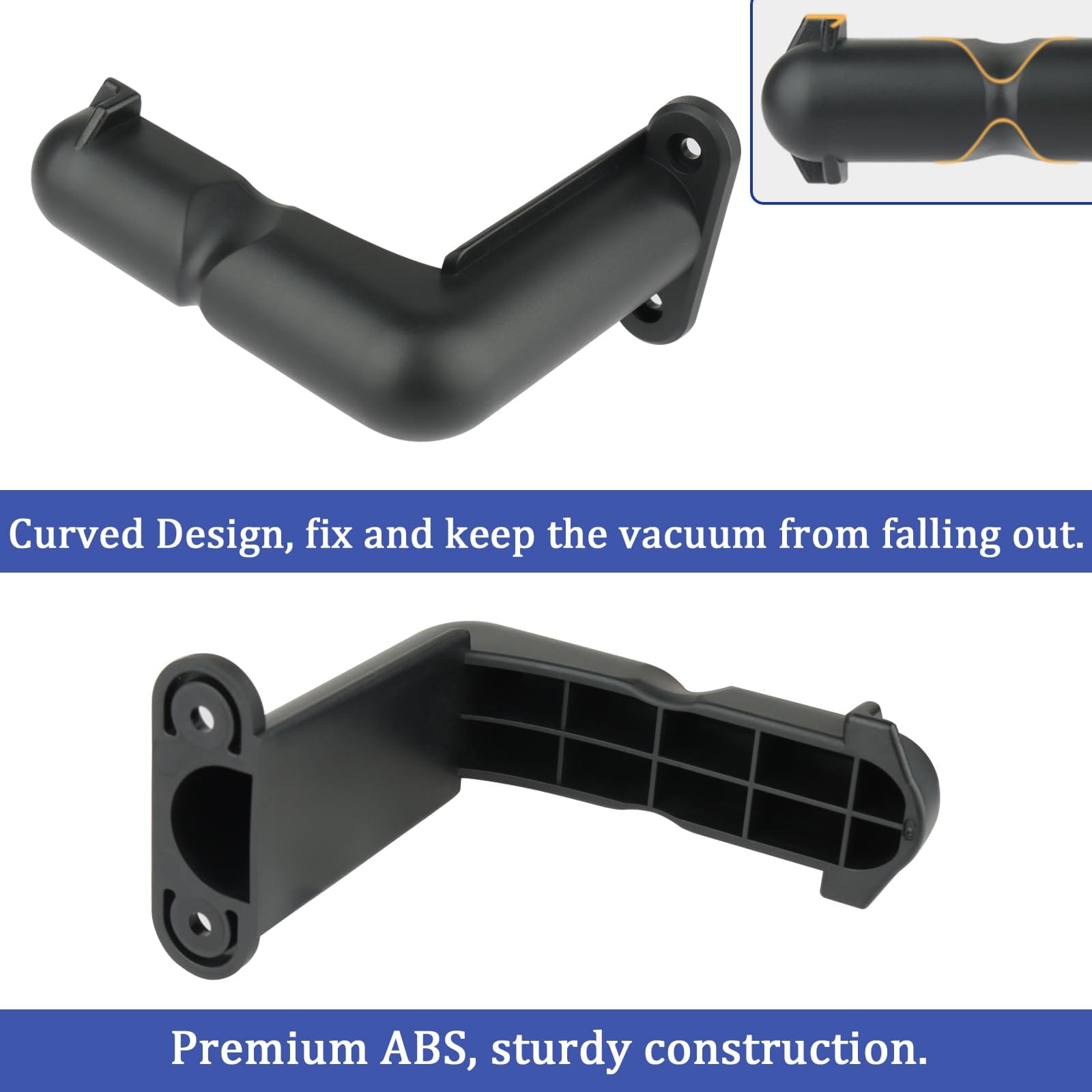 Wall Mount Vacuum Holder for Shark Cordless Stick Vacuums and Dyson Outsize V10 V11 V12 V15 - Lightweight Organizer - Review Image 3