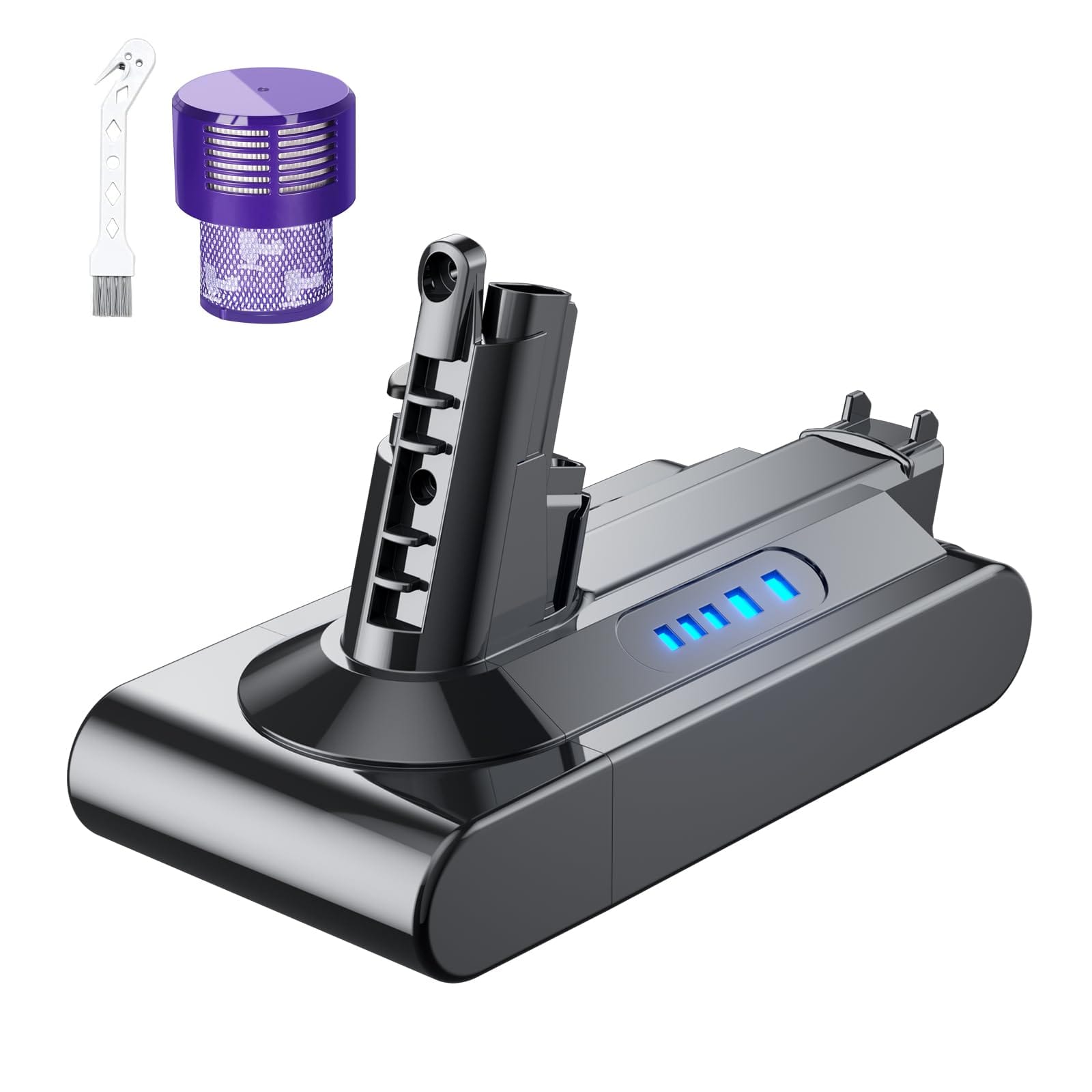 Upgraded 25.2V 6.0Ah Battery Replacement for Dyson V10 - Compatible with Cyclone V10 Animal, Absolute, Fluffy, Allergy Vacuum