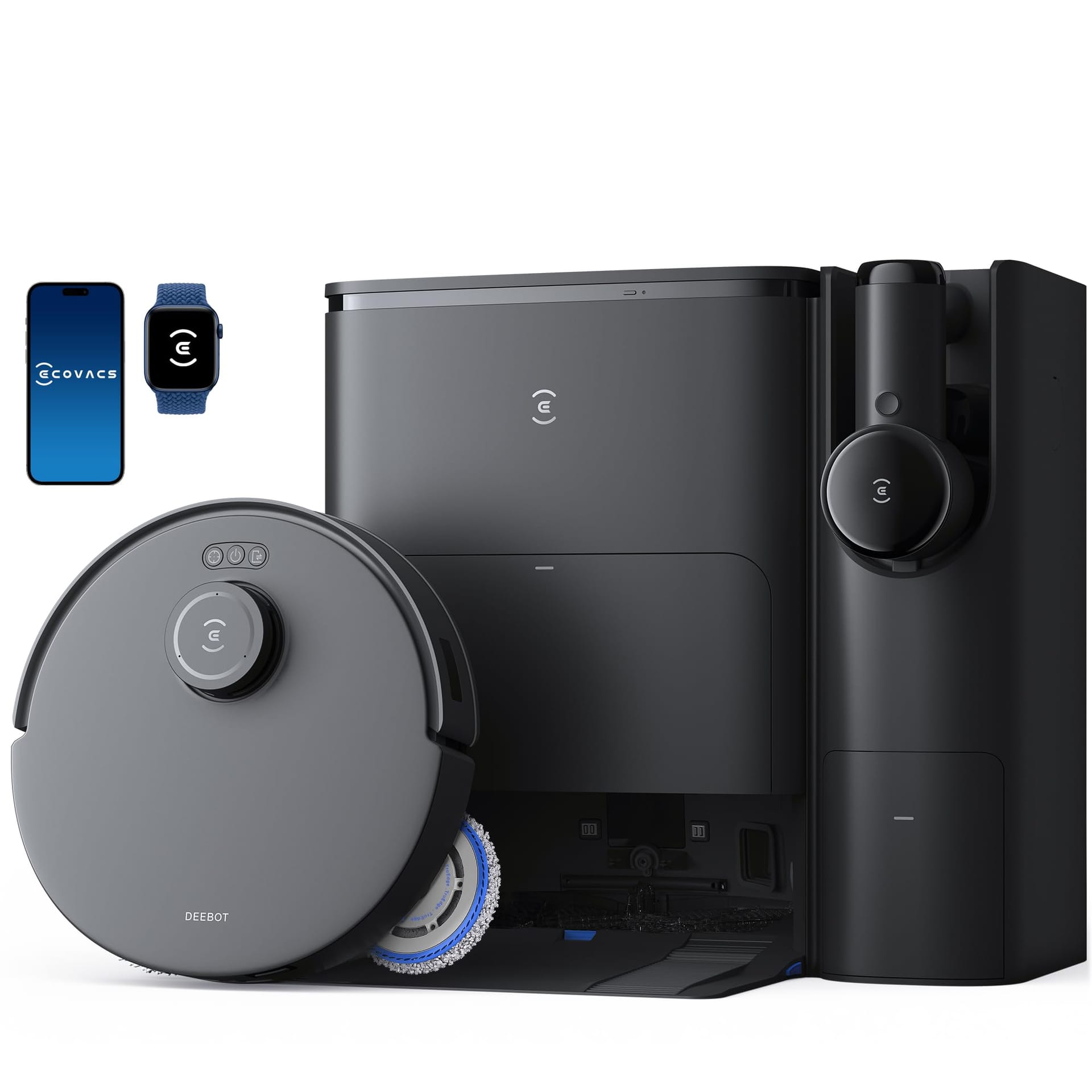 Ecovacs Deebot T30S Combo Robot Vacuum And Mop with 11000Pa Suction Power and Advanced Smart Features