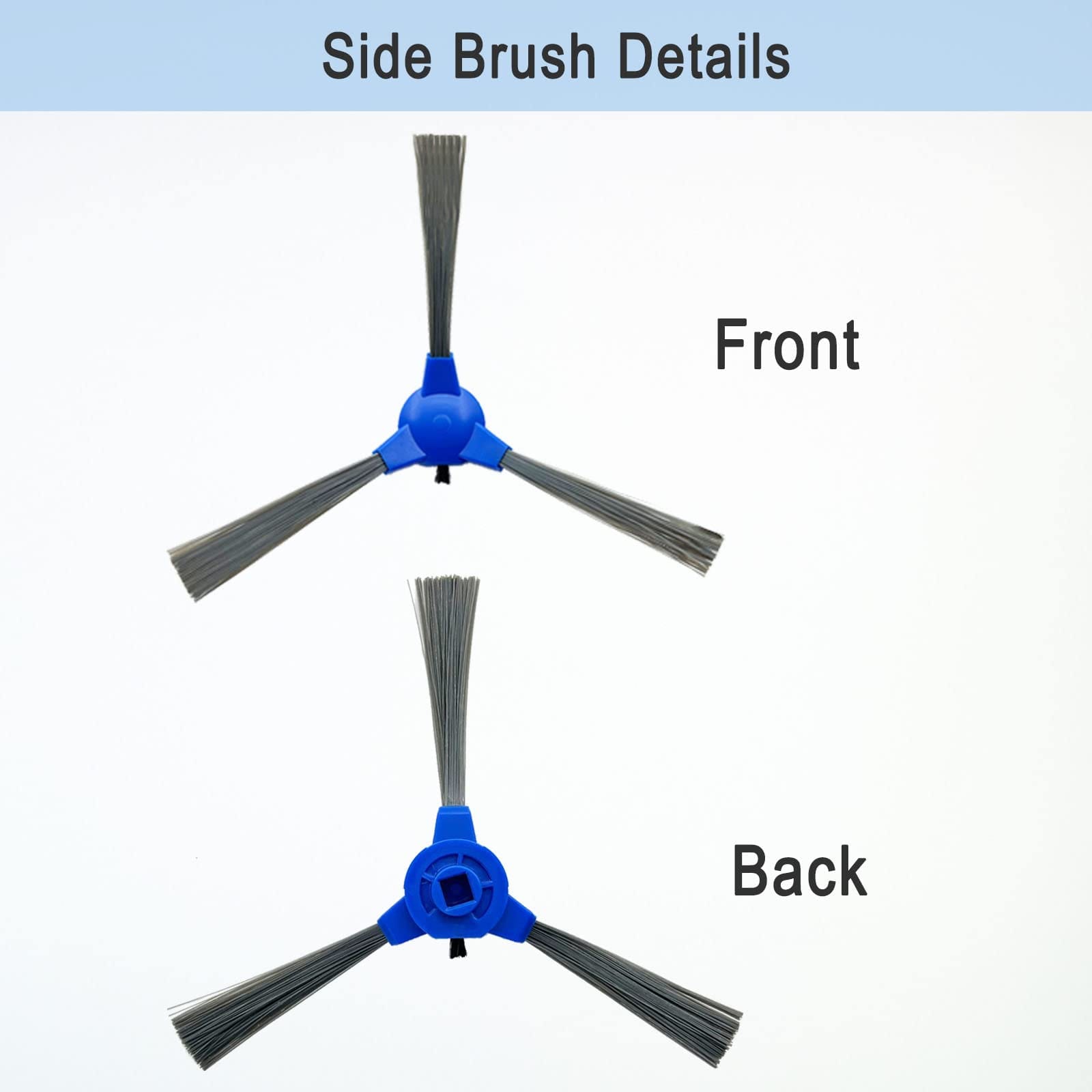 10-Pack Replacement Parts for Eufy Robovac 11S, 30C, G30 Robotic Vacuums - Rolling Brush and Side Brushes - Review Image 4