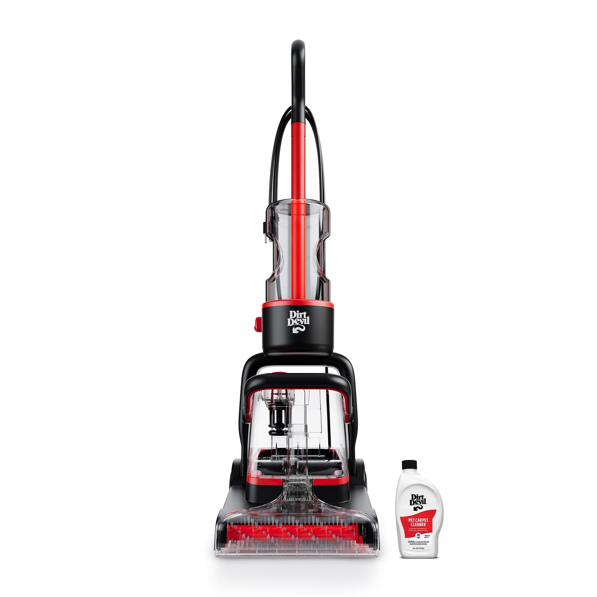 Dirt Devil Full-Size Carpet Cleaner Machine with Powerful Extraction for Pets, Lightweight Carpet Shampooer - Black FD50300