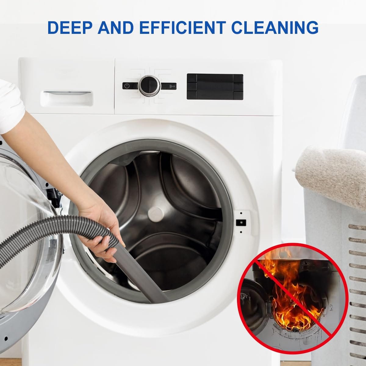 Lanmu Dryer Vent Cleaner Kit Compatible With Dyson Cordless Stick Vacuums V15 V11 V10 V8 V7 V6 - Vacuum Attachments Hose Adapter Lint Brush Remover For Deep Cleaning - Review Image 3