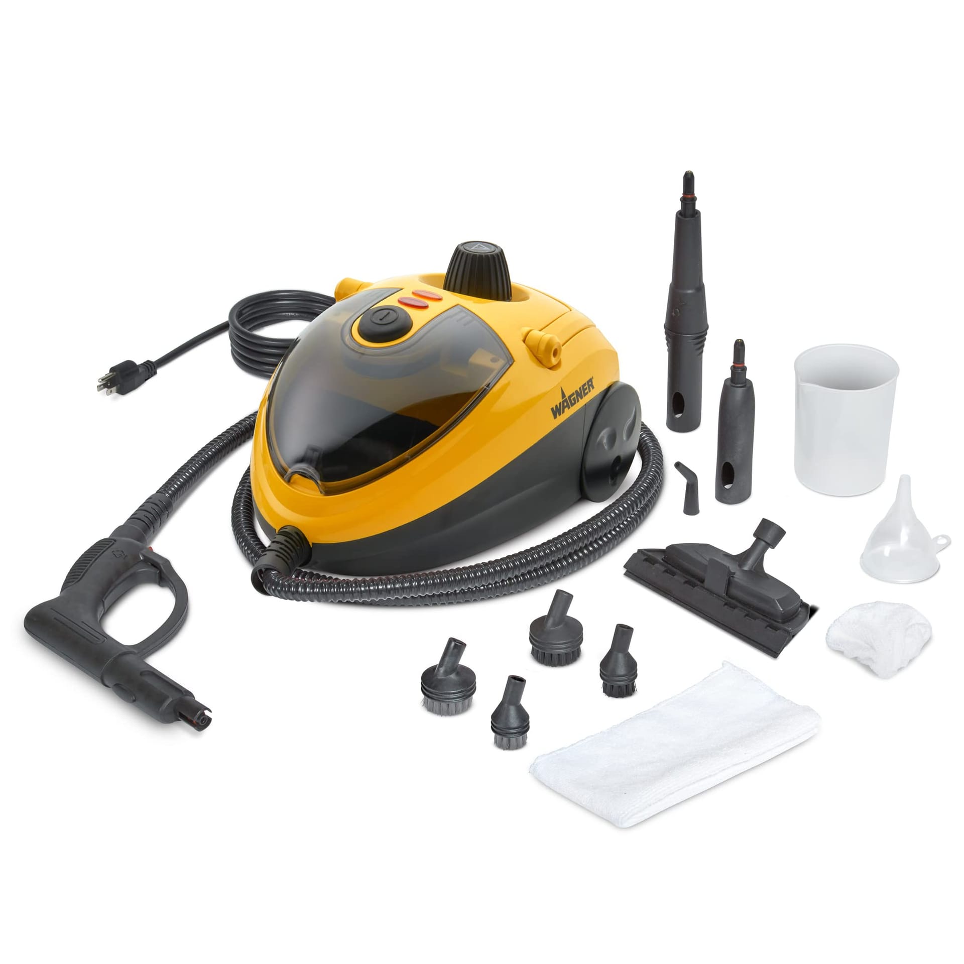 Versatile Wagner Automotive Steam Cleaner with 12 Accessories - Multi-Purpose Power Steamer for Cleaning, Color Varies