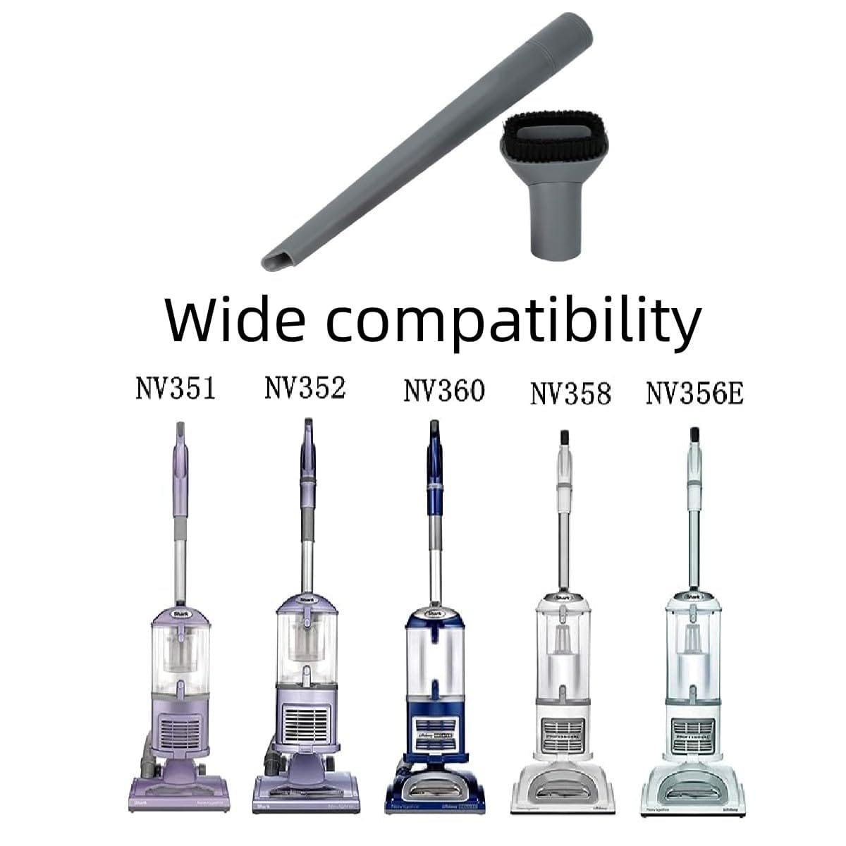 HEPA Filter Compatible Replacement Parts for Shark Navigator Lift-Away Vacuums - Crevice Tool and Dust Brush Set - Review Image 3