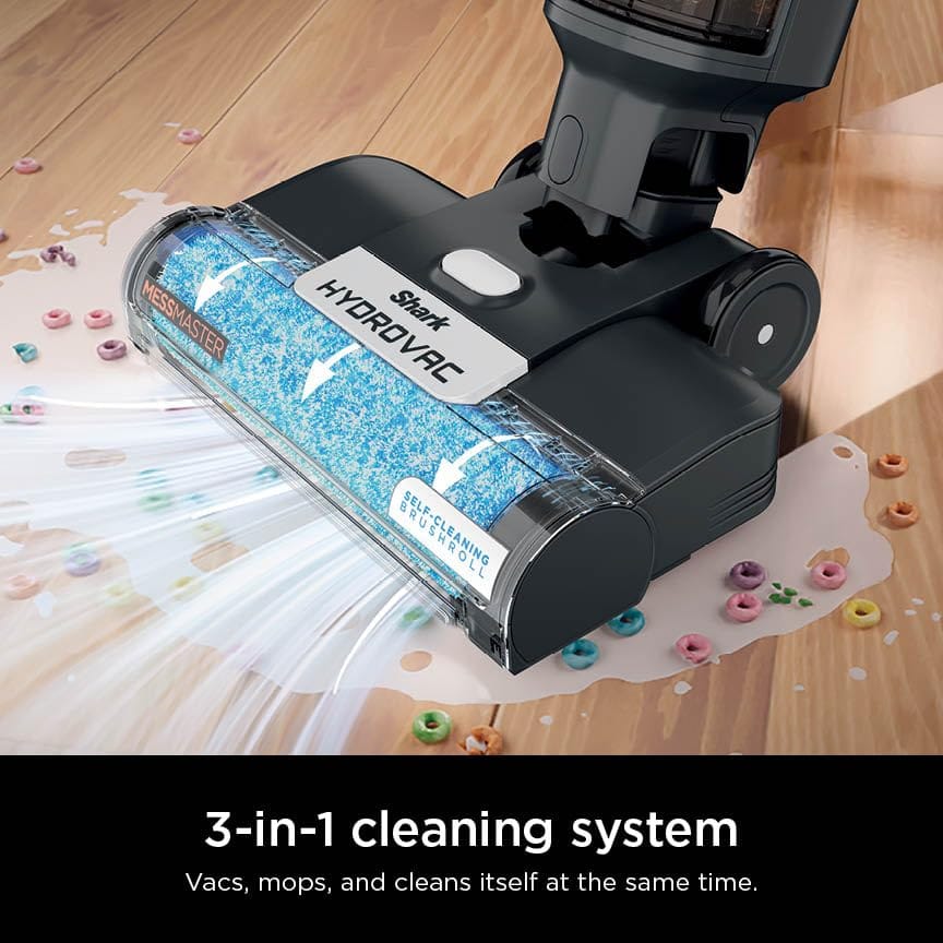 Shark Hydrovac Messmaster Cordless Wet Dry Vacuum Mop Cleaner for Hard Floors & Area Rugs, 3-in-1 Self-Cleaning System, Powerful Suction, AW261 - Review Image 2