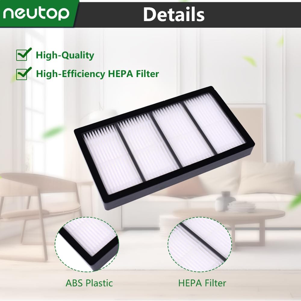 Neutop Replacement High-Efficiency Filters for iRobot Roomba S9 9150 S9+ 9550 - 8 Pack - Review Image 3
