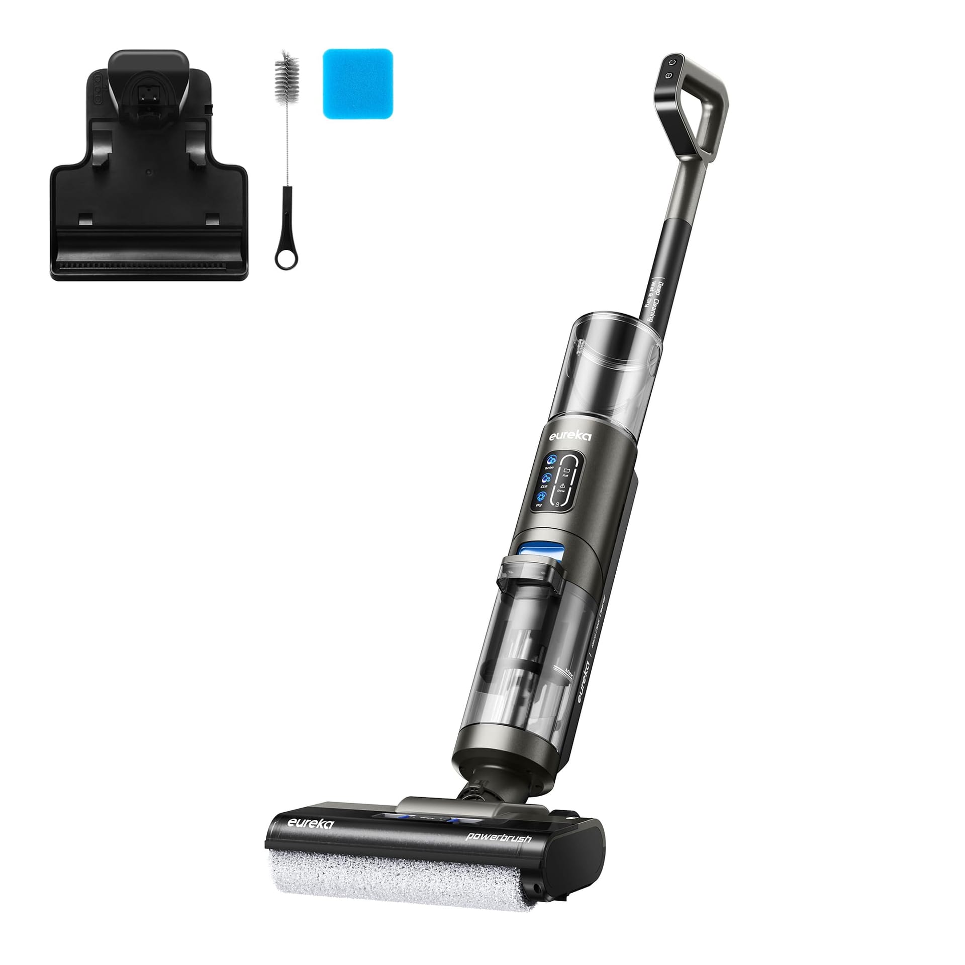 Eureka New430Bl Rapidwash Cordless Wet Dry Vacuum Cleaner with Self-Cleaning Mop Combo