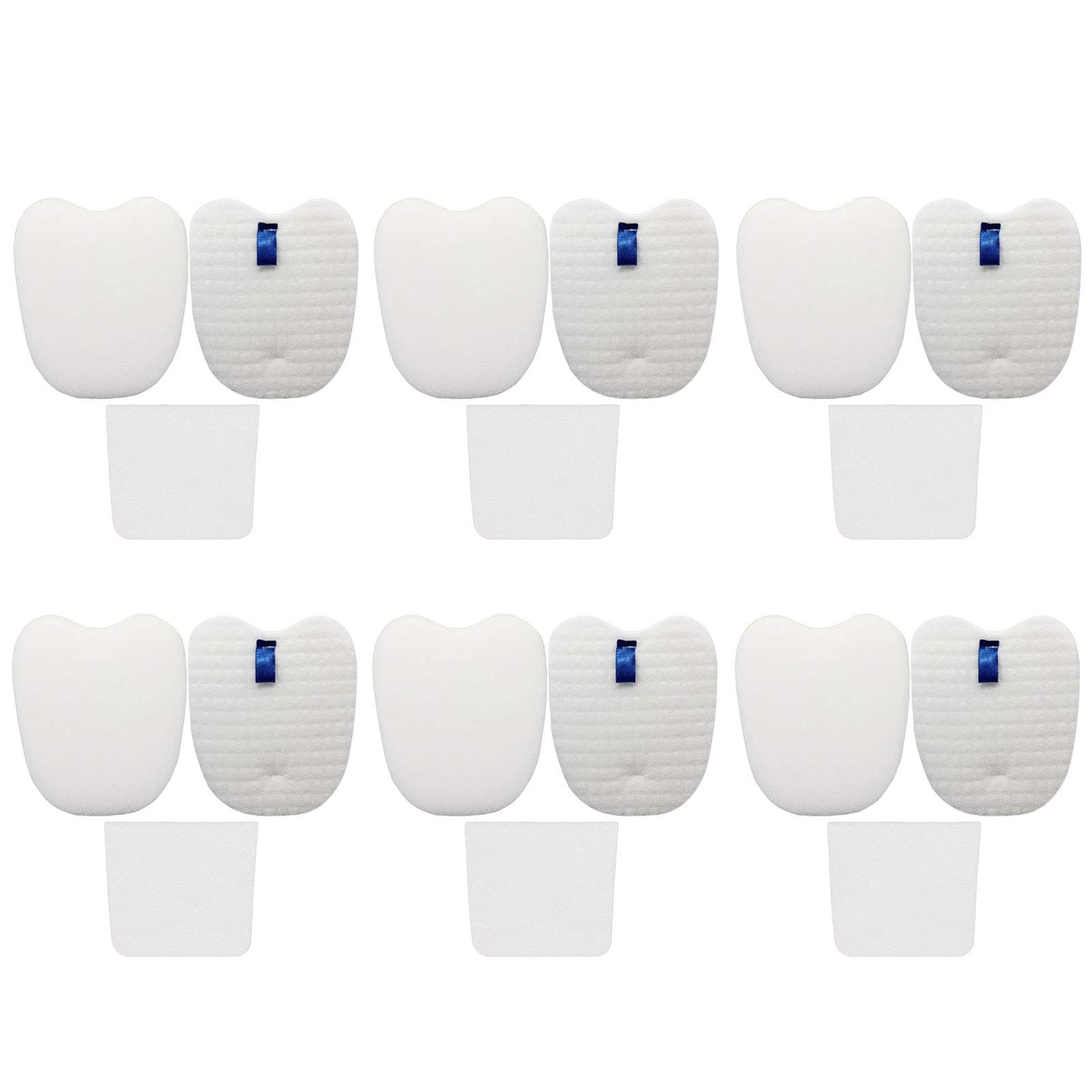 Lemige Vacuum Filters Replacement Set for Shark Rocket Duoclean HV380 HV380W HV381 HV382 HV384Q UV380 ZS360 ZS361C ZS362, 6 Foam & Felt Filters 6 Post-Filters
