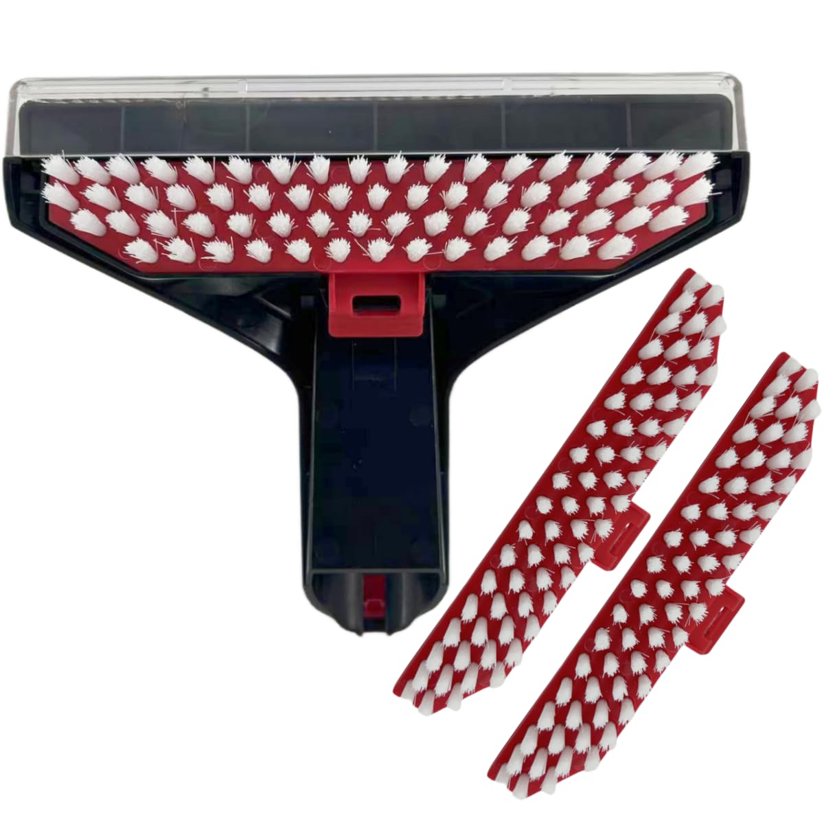 ** Replacement Parts Hoover Cordless Stick Vacuum Brush for FH14050 & FH15000V - Tough Stain Tool Attachments (1+2)

**DESCRIPTION:** 
Upgrade your Hoover CleanSlate Portable Machine with this high-quality replacement brush set compatible with models FH14050, FH15000V, FH14052, BH14000V, FH14000, FH14010, and FH14020. Made of durable materials with strong wear resistance, these attachments are designed to tackle tough stains on sofas, stairs, and carpets. The package includes a cleaning brush tool and two additional slippery brushes for versatile cleaning options.

These replacement parts are easy to install without the need for any tools - simply insert into the joint for a seamless setup. The transparent lid can be easily removed for cleaning and reattached after maintenance. Please note that this is not a Hoover OEM product, but it is designed for perfect compatibility with Hoover machines.

For any inquiries or issues, feel free to reach out to our customer service team. We guarantee a 30-day return warranty to ensure your satisfaction. Trust in our lightweight and efficient brush replacements to keep your vacuum performing at its best.