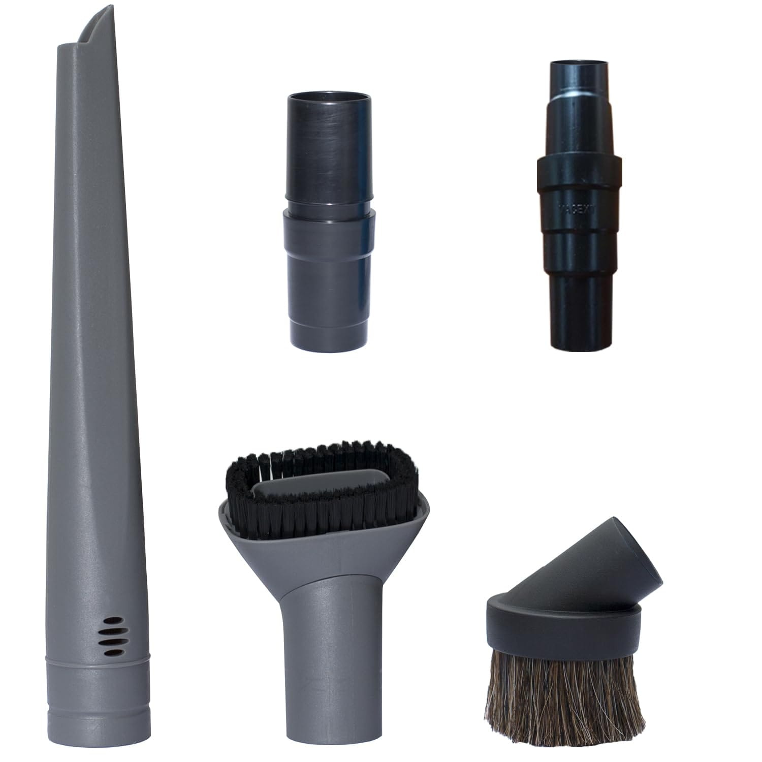** Shark Vacuum Cleaner Accessories Compatible with Circular Hoses | Household Cleaning Kit with Crevice Tool, Dust Brushes & Adapters | 35mm Attachments Set

**DESCRIPTION:** 
Ensure seamless compatibility for your Shark vacuum cleaner with our specially designed accessories replacement kit. This household cleaning set includes a crevice tool, dust brushes, and vacuum hose adapters, all tailored for circular hoses. Please note that this kit is specifically crafted for vacuum hoses with a circular shape, ensuring a perfect fit and optimal performance.

Addressing common compatibility challenges, our vacuum attachments kit features a vacuum adapter kit that is compatible with most Shark models. The set includes a small round horsehair dust brush, ideal for various cleaning tasks such as countertops, blinds, vents, upholstery, and more.

Compatible with popular Shark models like the Navigator Lift-Away NV350, NV352, NV355, NV356E, Shark NV500 series, and Shark Rocket HV, this kit offers versatility and convenience for your cleaning needs.

Rest assured with our 100% satisfaction guarantee. If the attachments do not fit your hand vac, contact us for a resolution. If you are not completely satisfied with our vacuum attachments, we offer a refund to ensure your happiness.

Upgrade your cleaning routine with this budget-friendly and efficient Shark vacuum cleaner accessories kit, perfect for maintaining a spotless home.