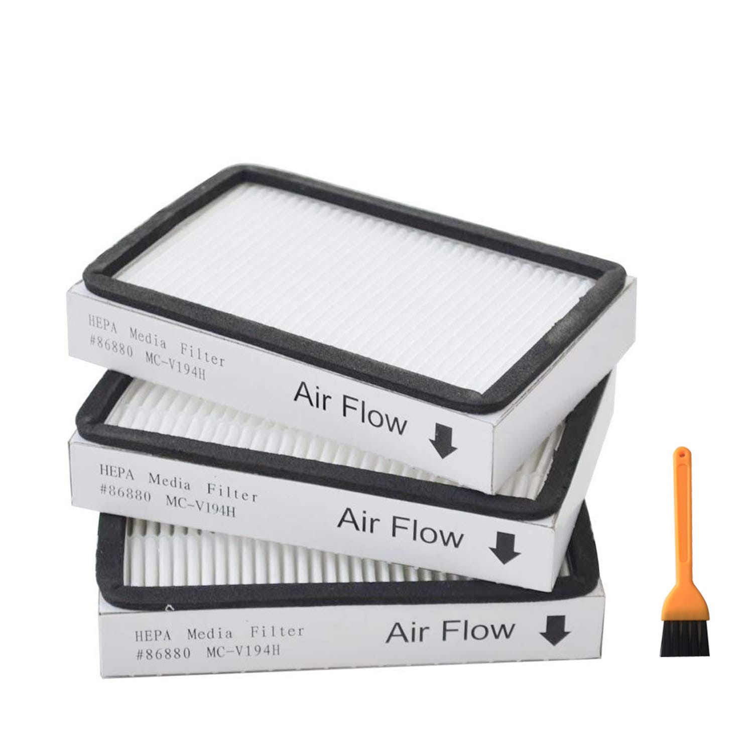 Ez Spares 3 Pcs Hepa Filters for Kenmore EF2 and Panasonic MC-V194H Vacuums