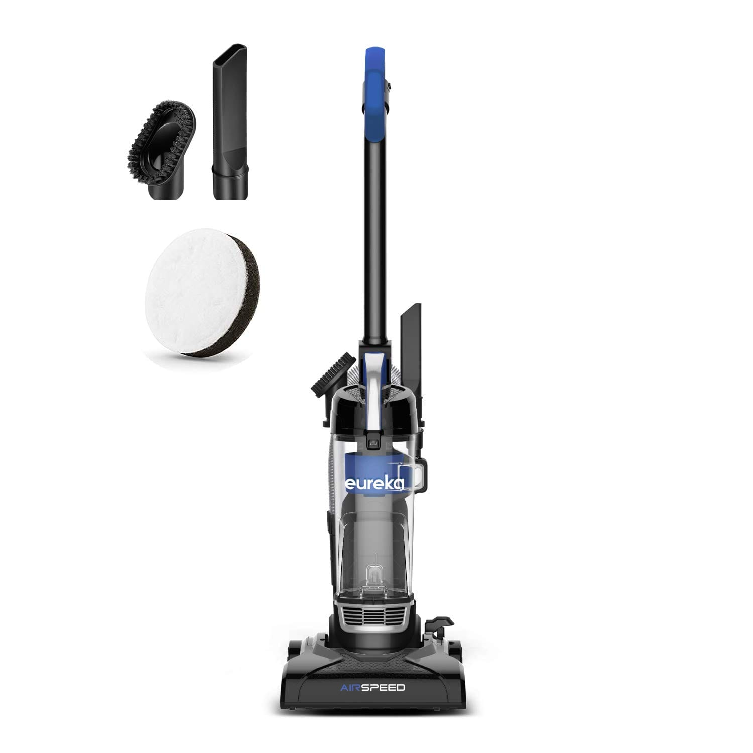 Lightweight Blue Eureka Airspeed Compact Bagless Upright Vacuum Cleaner with Replacement Filter