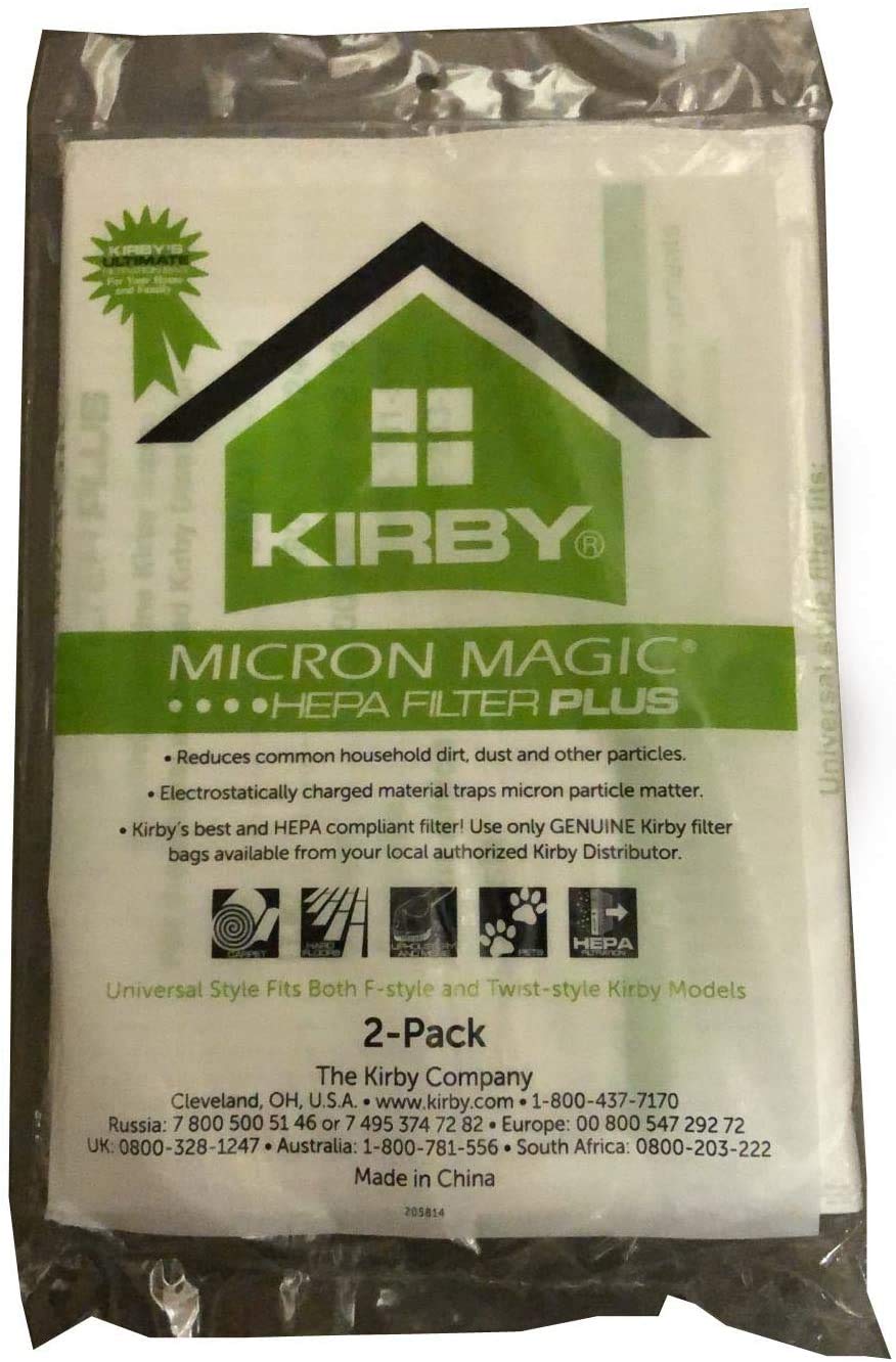 Genuine Kirby Allergen Plus Micron Magic HEPA Vacuum Bags 2-Pack Part - 205814