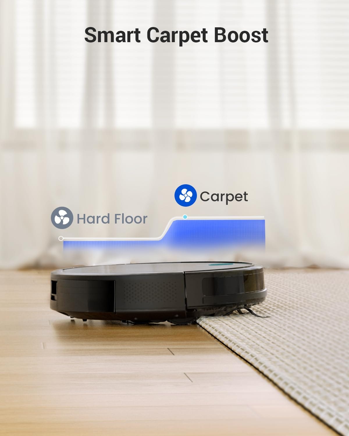 Smart Proscenic Wifi Robot Vacuum and Mop 3000 Pa with Gyro Navigation, Self-Charging - 3 Modes for Hard Floors and Carpets, Remote Control - Dark Black - Review Image 5