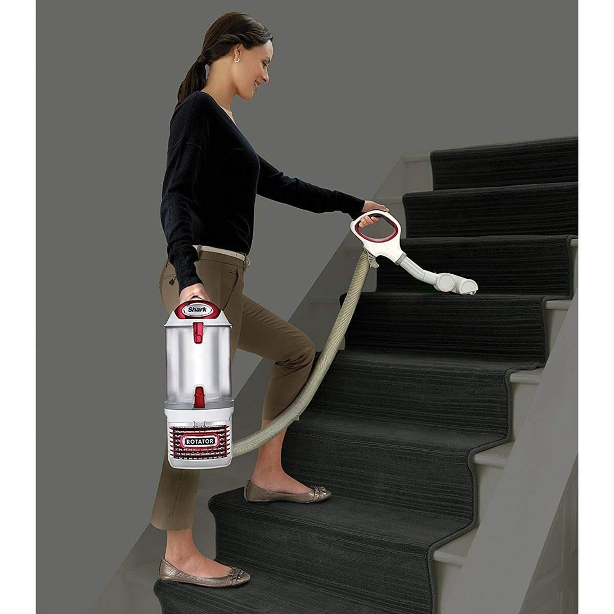 Lightweight Shark NV501 Rotator Professional Lift-Away Upright Vacuum with HEPA Filter, Swivel Steering, LED Headlights, and Wide Upholstery Tool - Review Image 4