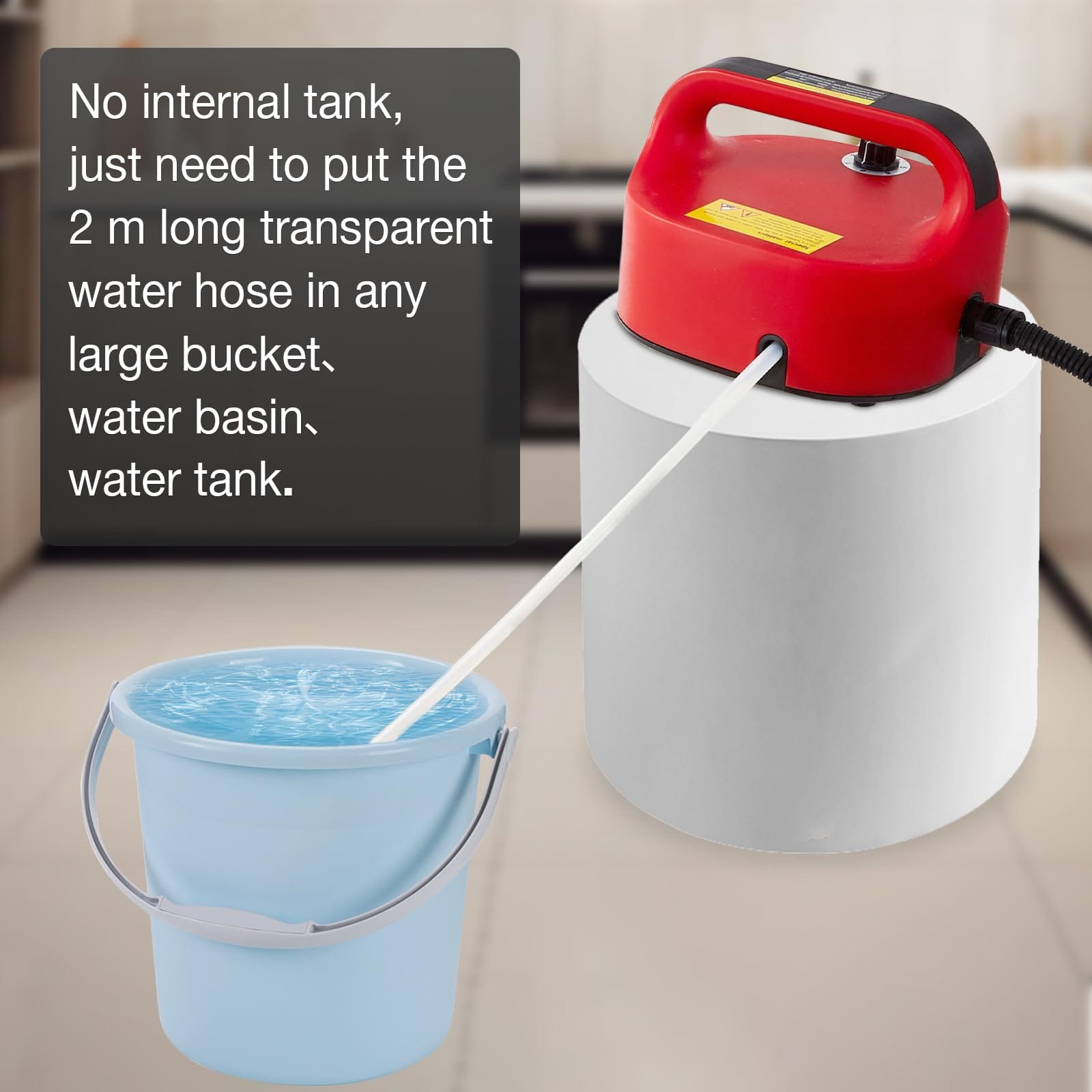 Goyappin 2500W Portable High Temperature Steam Cleaner for Bed Bugs, Car Detailing, Furniture, Kitchen, Bathroom - Multi-Use Handheld Steamer - Review Image 2