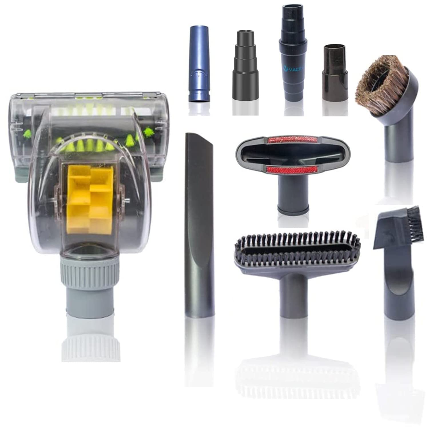 HEPA Filter Household Cleaning Kit with Vacuum Cleaner Accessories & Pet Upholstery Turbo Brush