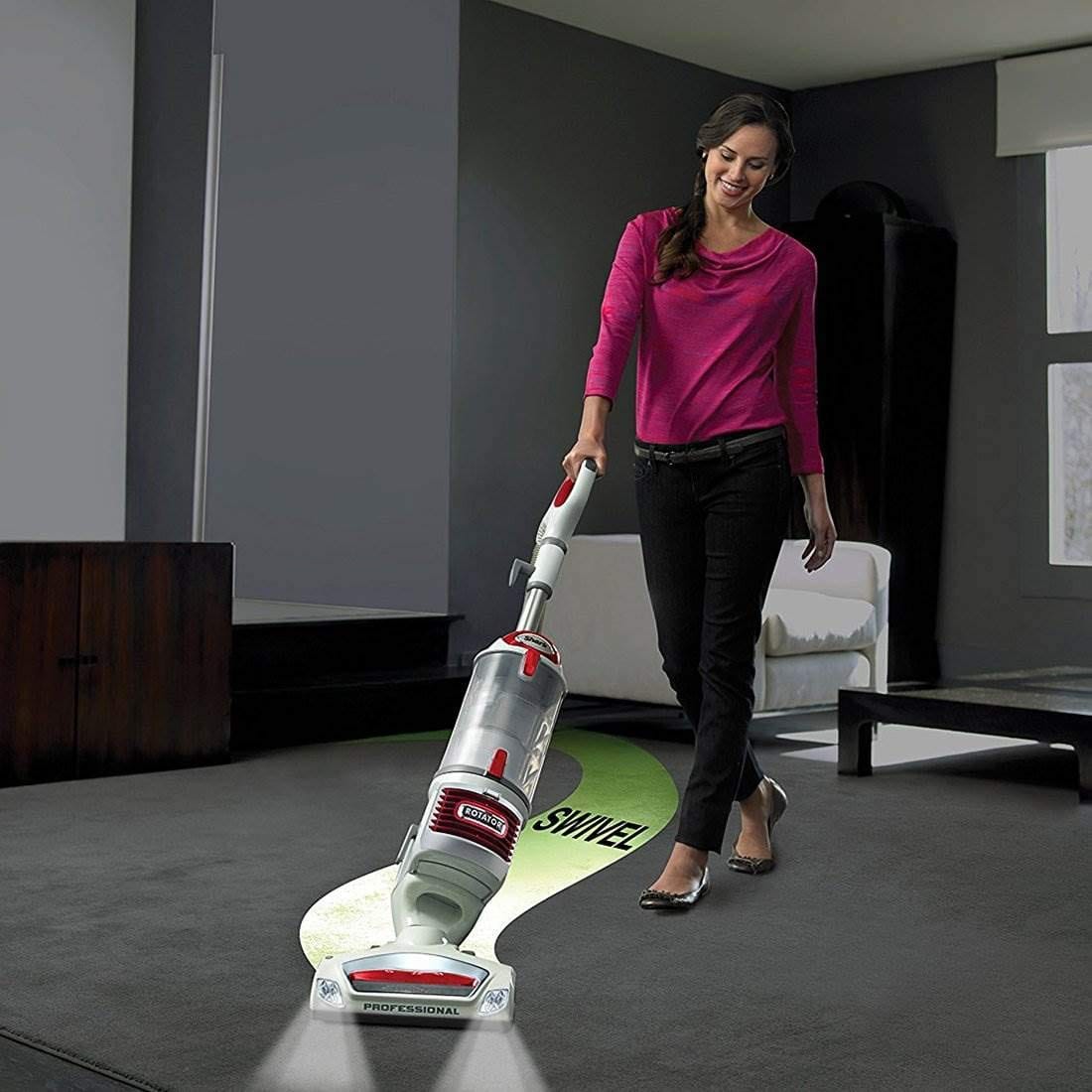 Lightweight Shark NV501 Rotator Professional Lift-Away Upright Vacuum with HEPA Filter, Swivel Steering, LED Headlights, and Wide Upholstery Tool - Review Image 5