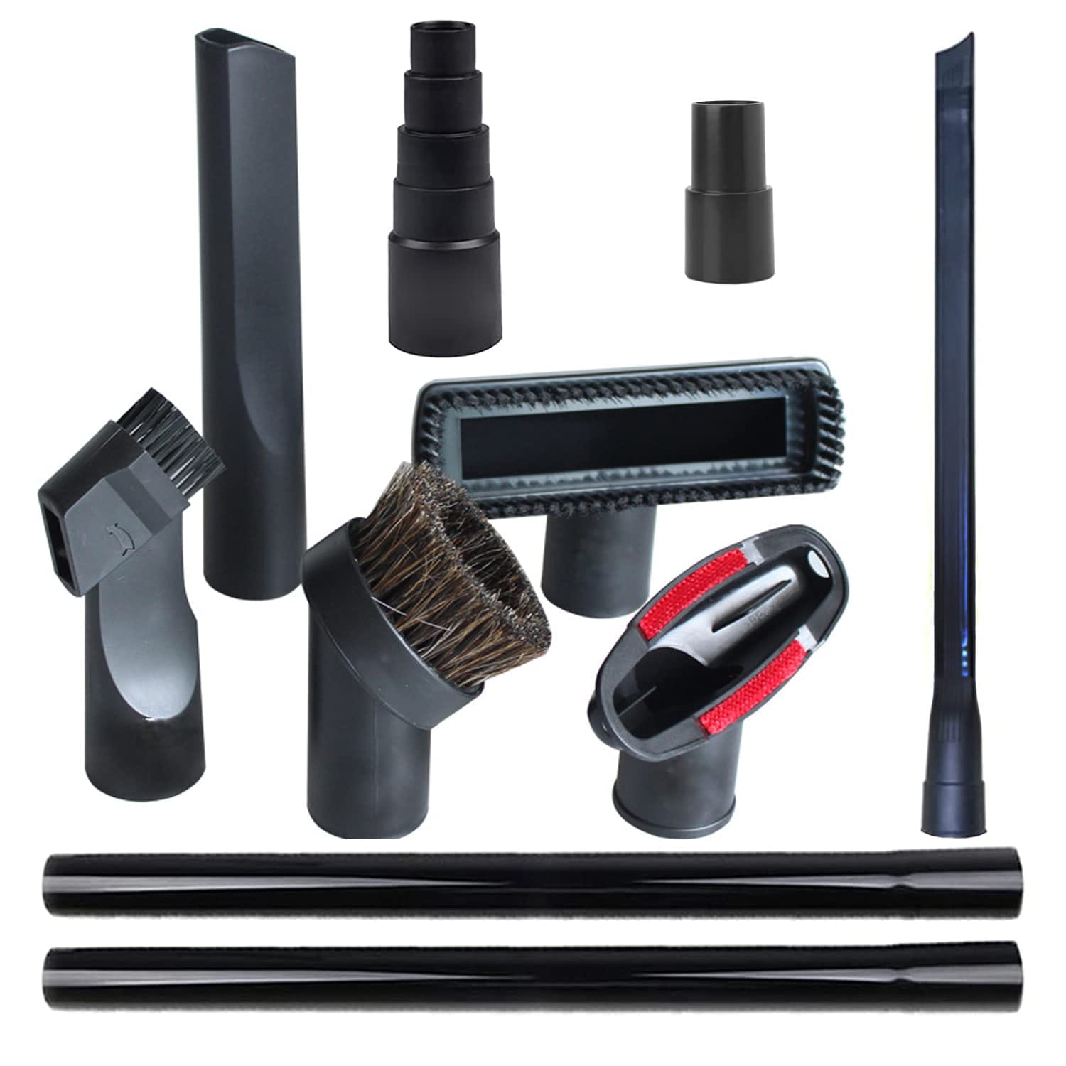 Universal Vacuum Hose Adapters Set with 5 Size Connectors for Shop Vac Accessories 1 1/4 Inch 1 3/8 Inch