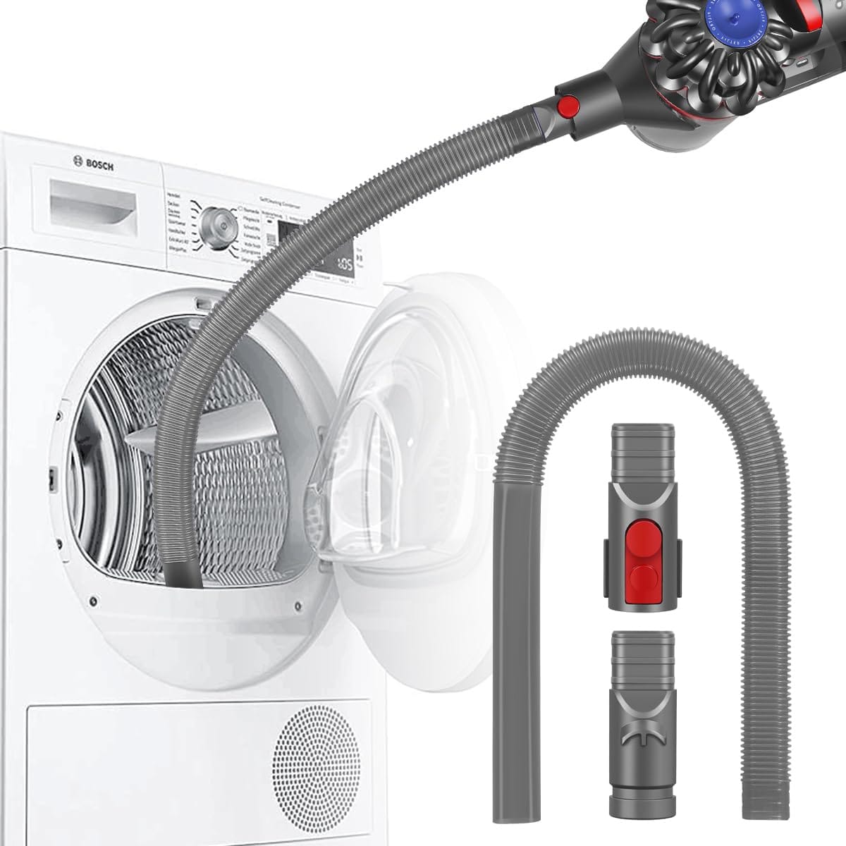 Drrobor Dryer Vent Lint Remover Hose Attachment for Dyson V6 V7 V8 V10 V11 V12 V15 - Vacuum Attachment