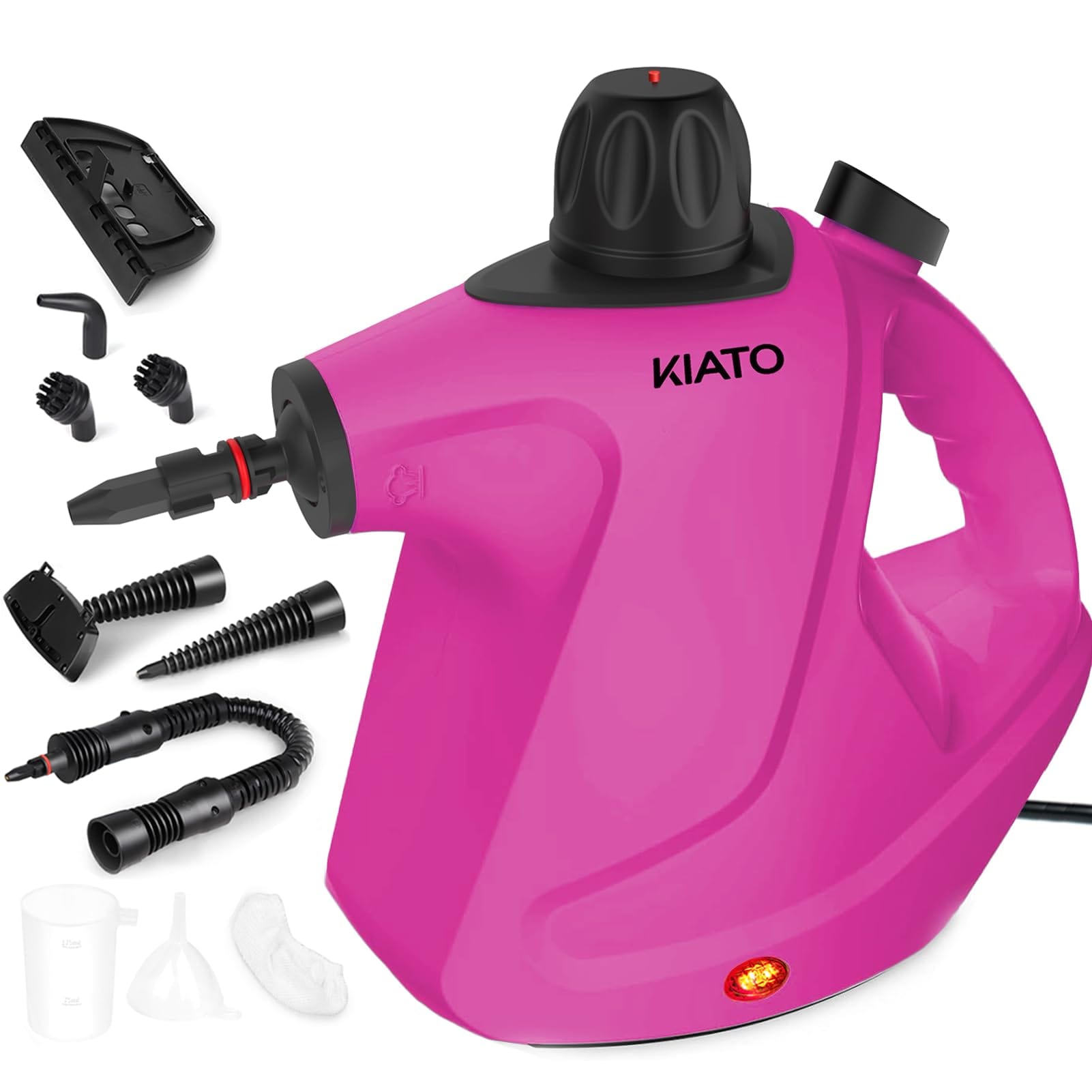 Portable 10-in-1 Handheld Steam Cleaner for Upholstery and Surface Cleaning - Purple