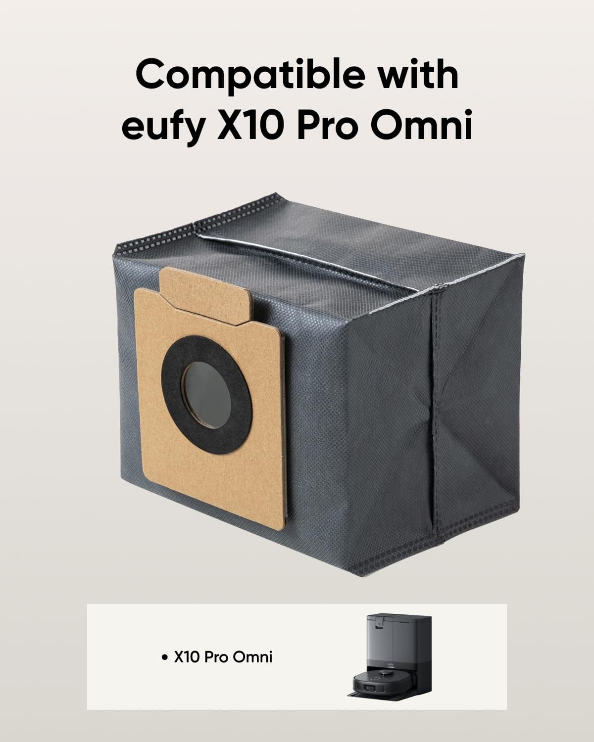 Eufy X10 Pro Omni Robot Vacuum 6-Pack Large Capacity Dust Bags - Compatible & Hands-Free - Review Image 2