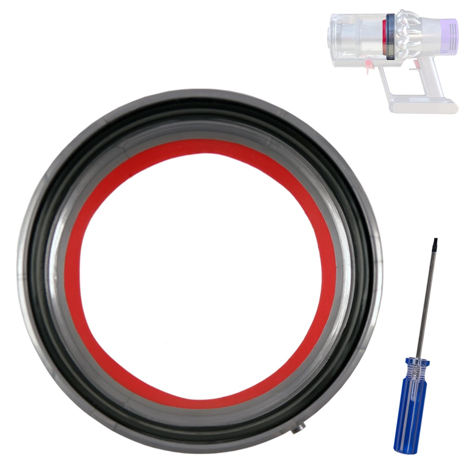 Dust Bin Sealing Ring Replacement for Dyson V10 SV12 Vacuum - Easy Installation Vacuum Cleaner Accessory with Powerful Suction